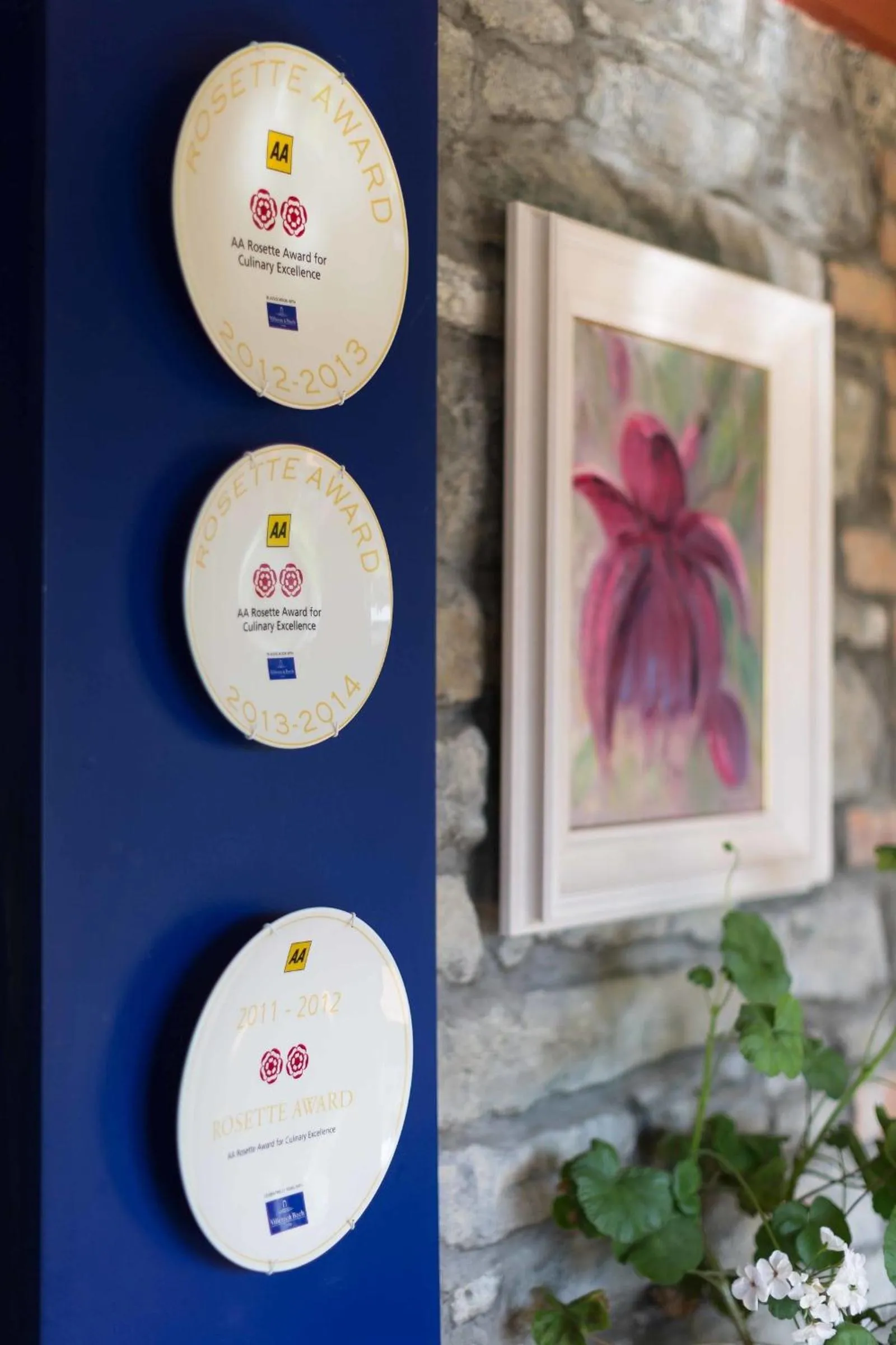 Certificate/Award in Sheedy's Boutique Hotel