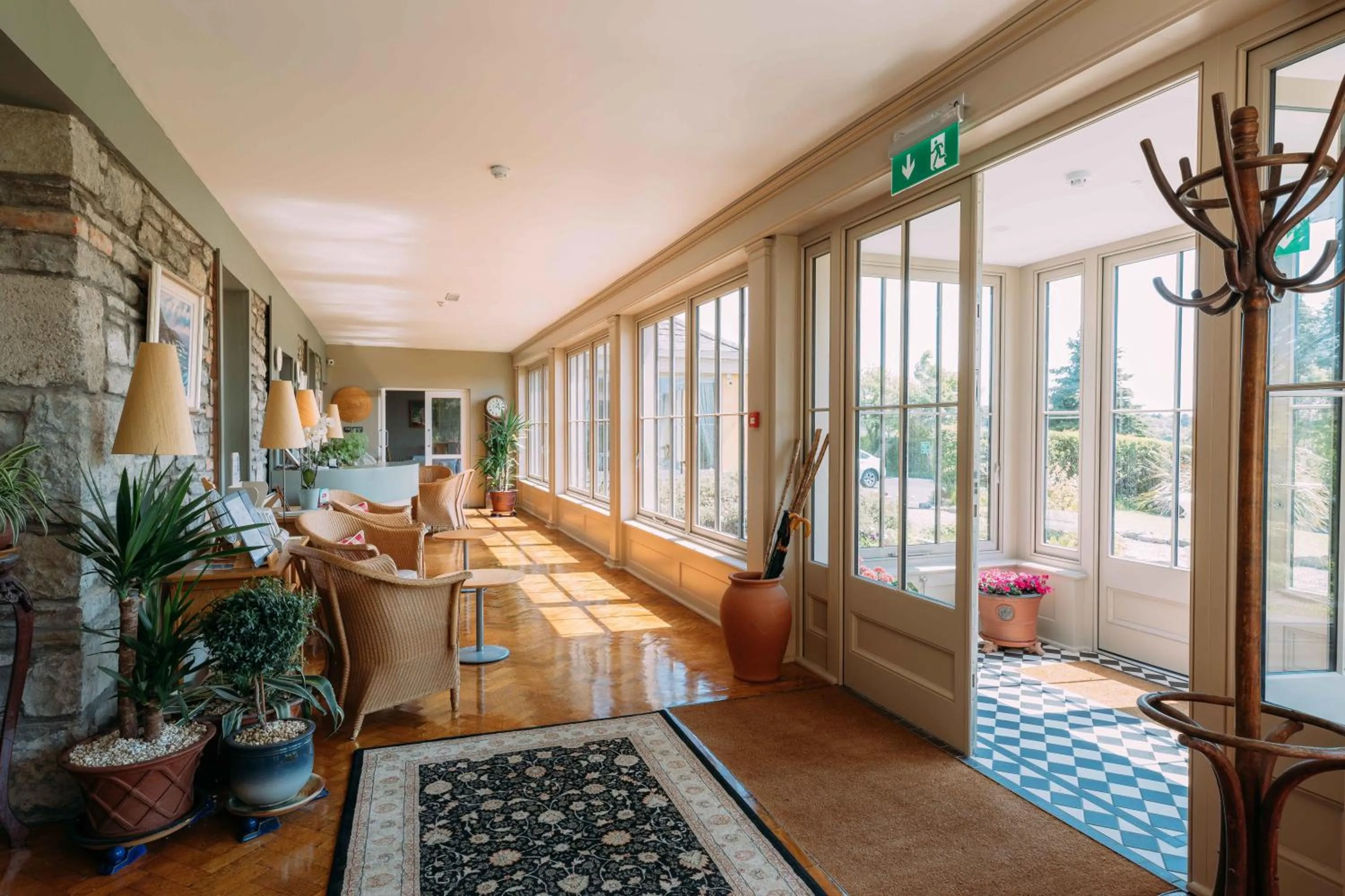 Seating area in Sheedy's Boutique Hotel