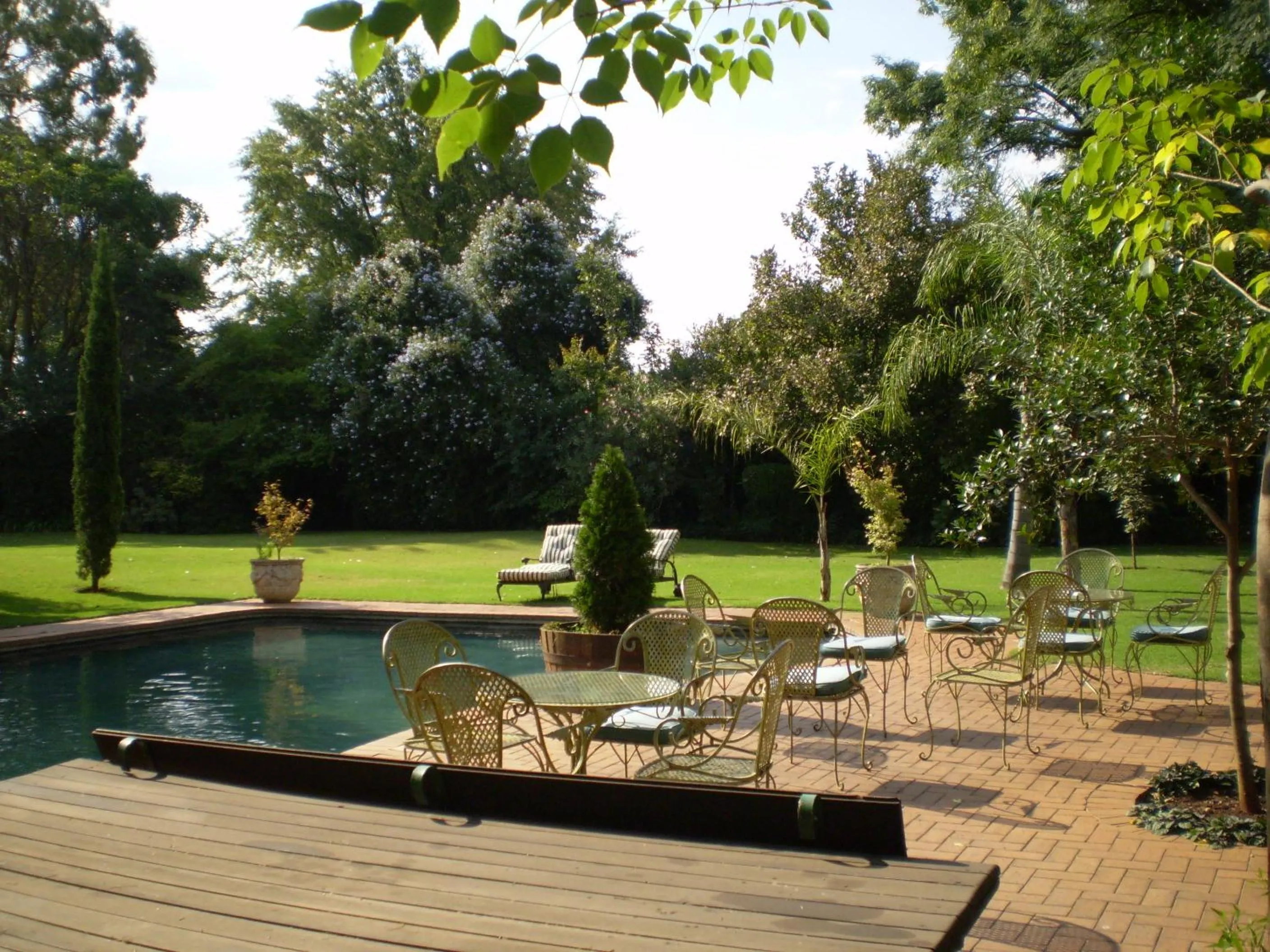 Patio in Foxwood House Boutique Hotel