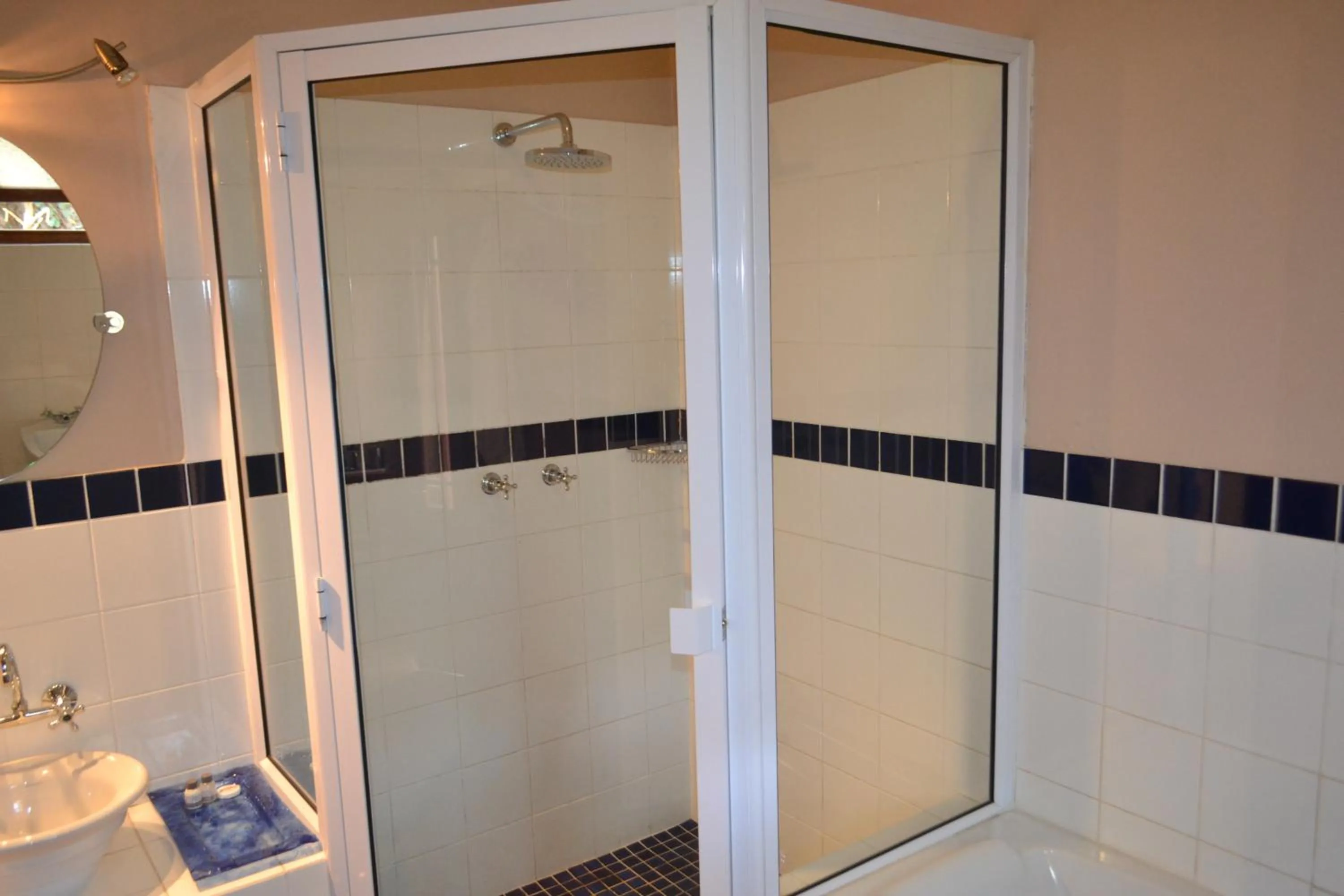 Shower in Foxwood House Boutique Hotel