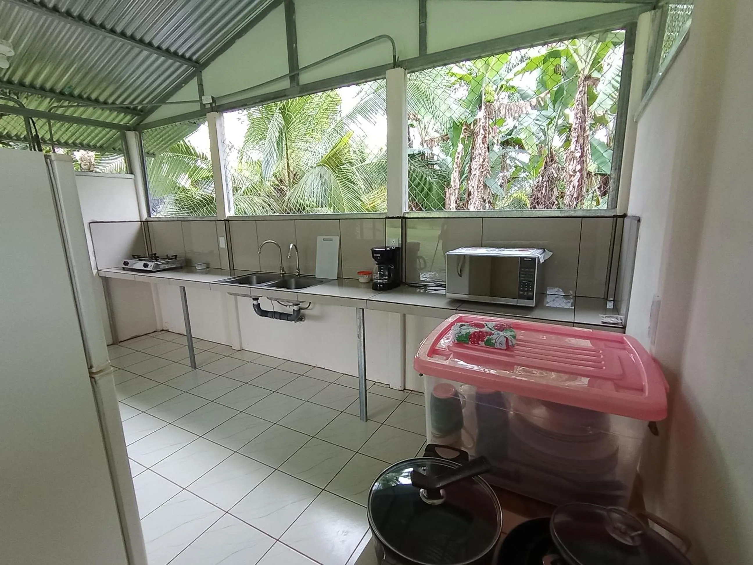Kitchen or kitchenette in Posada Rural Río Celeste