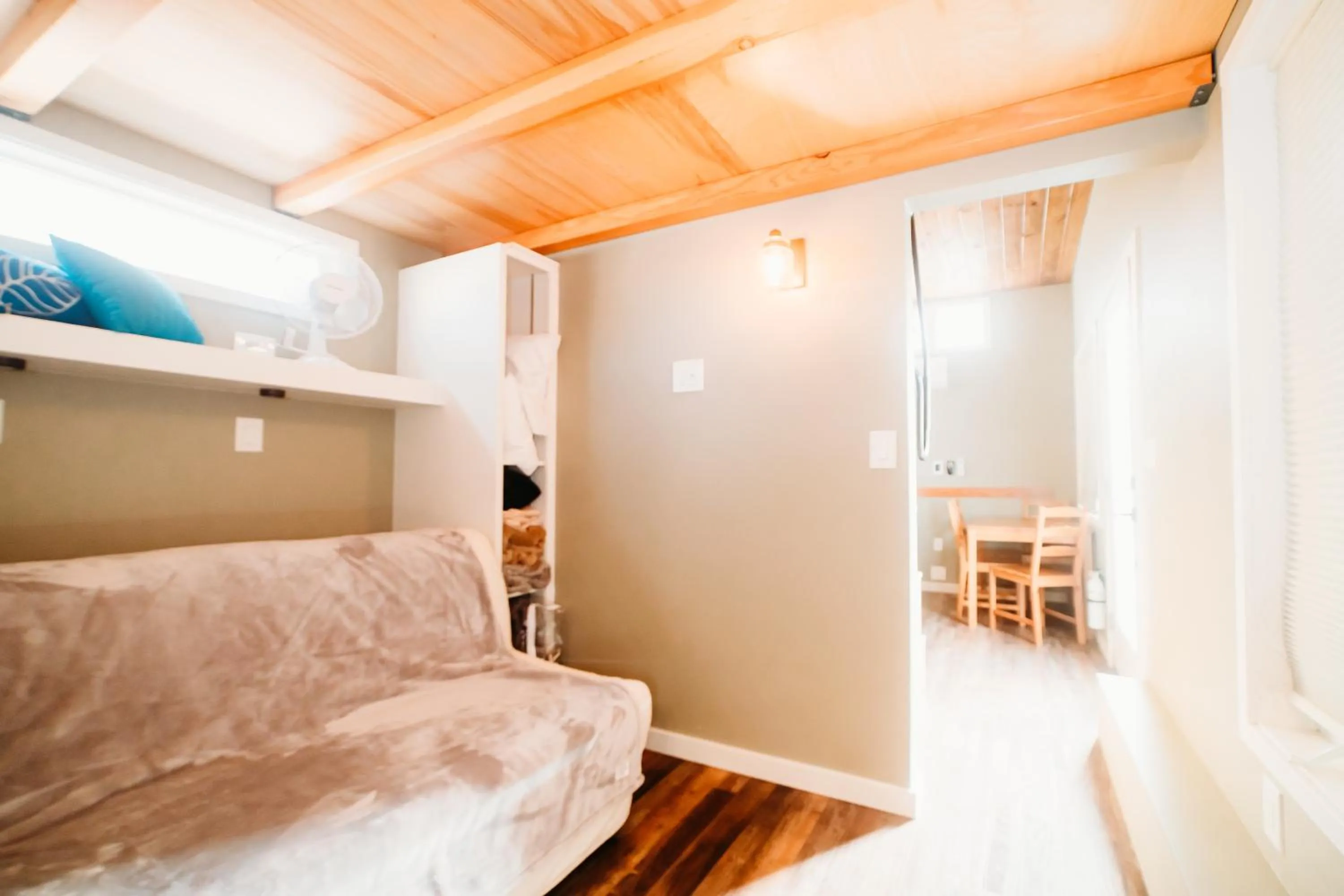 Bed in La Junta Colorado Cabins