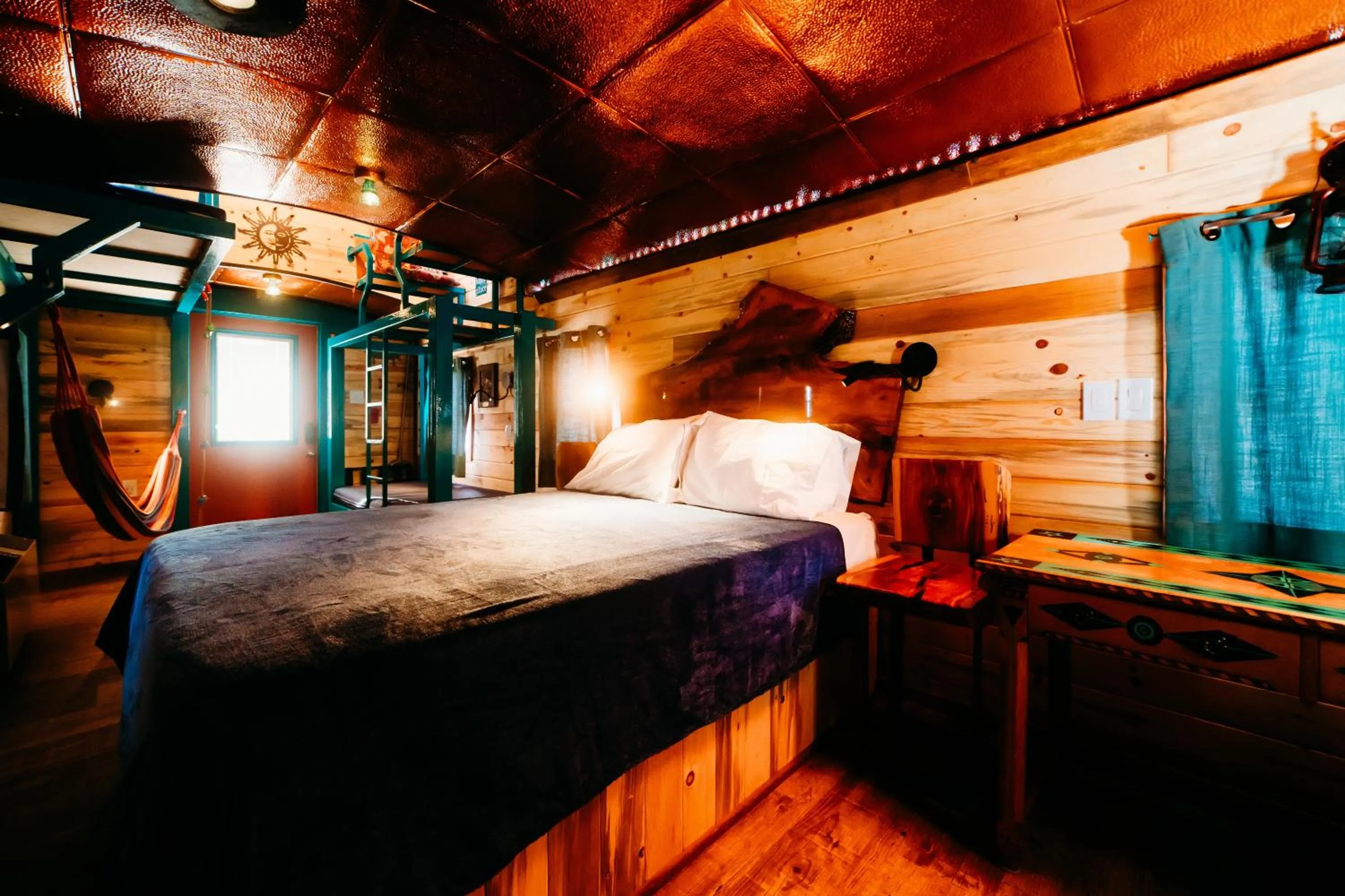 Bed in La Junta Colorado Cabins