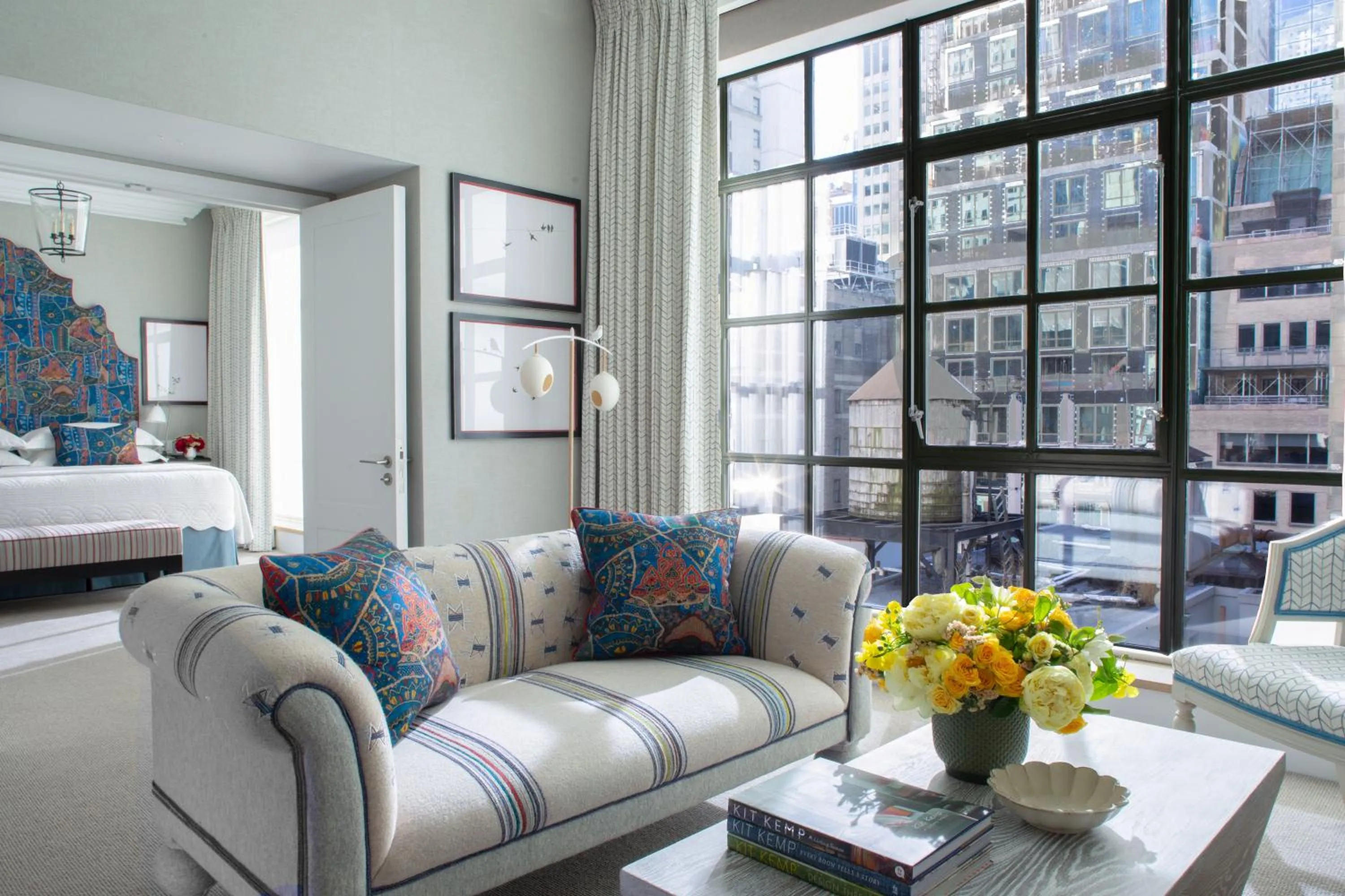 Seating area, Bed in The Whitby Hotel