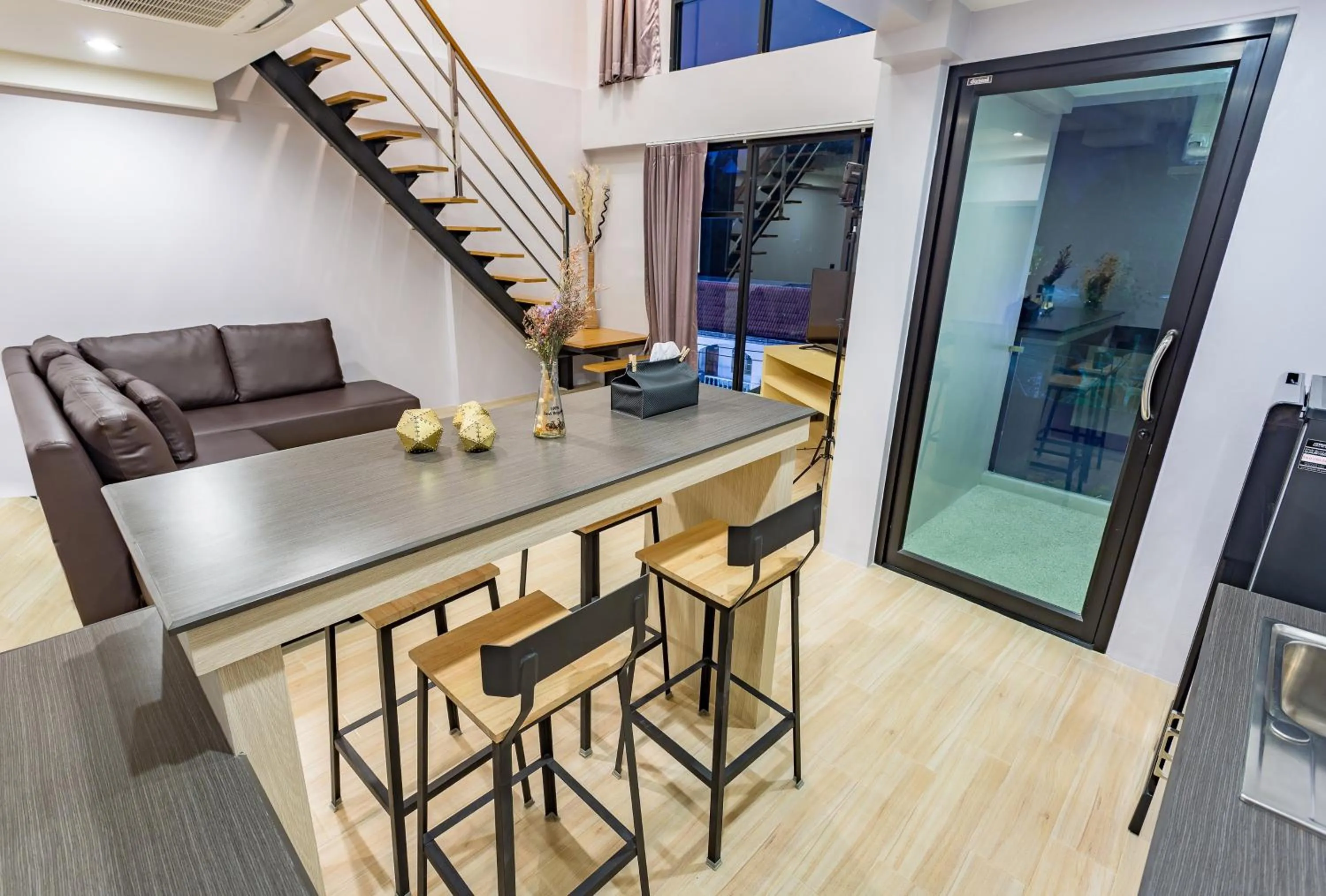 Seating area in OneLoft Hotel