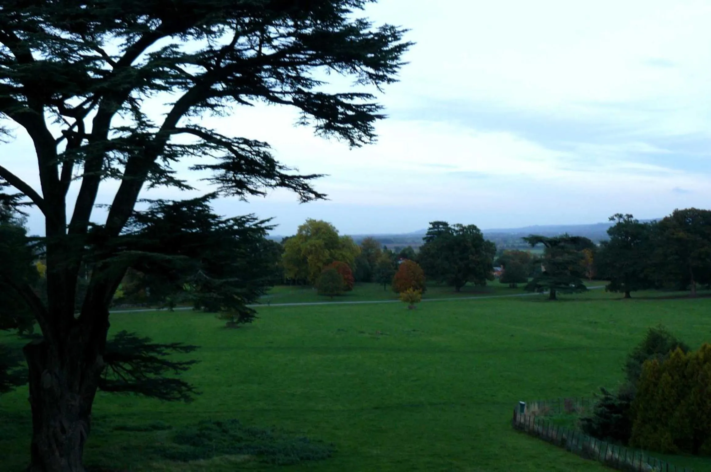 Garden view in Dumbleton Hall Hotel