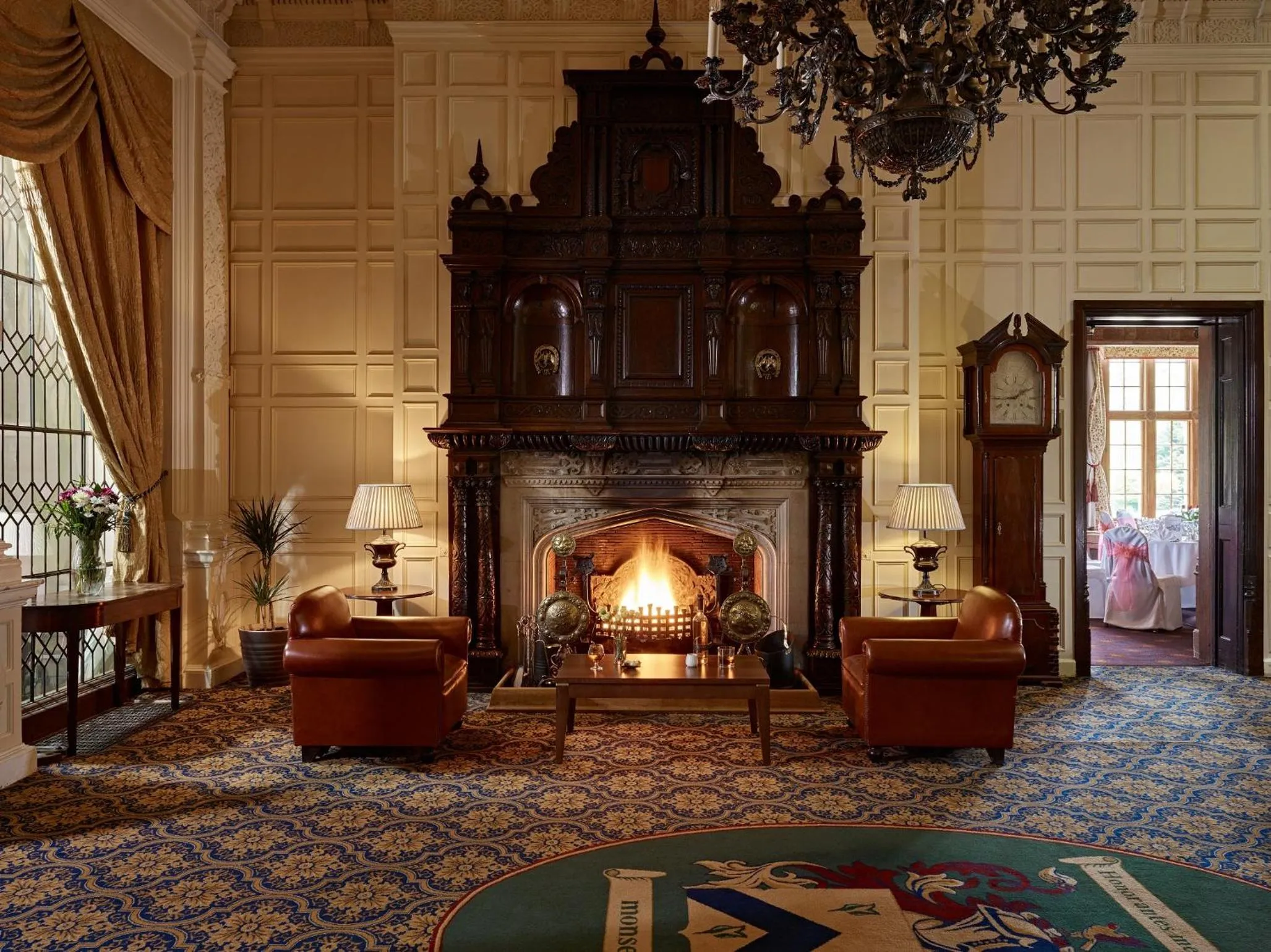 Facade/entrance in Dumbleton Hall Hotel