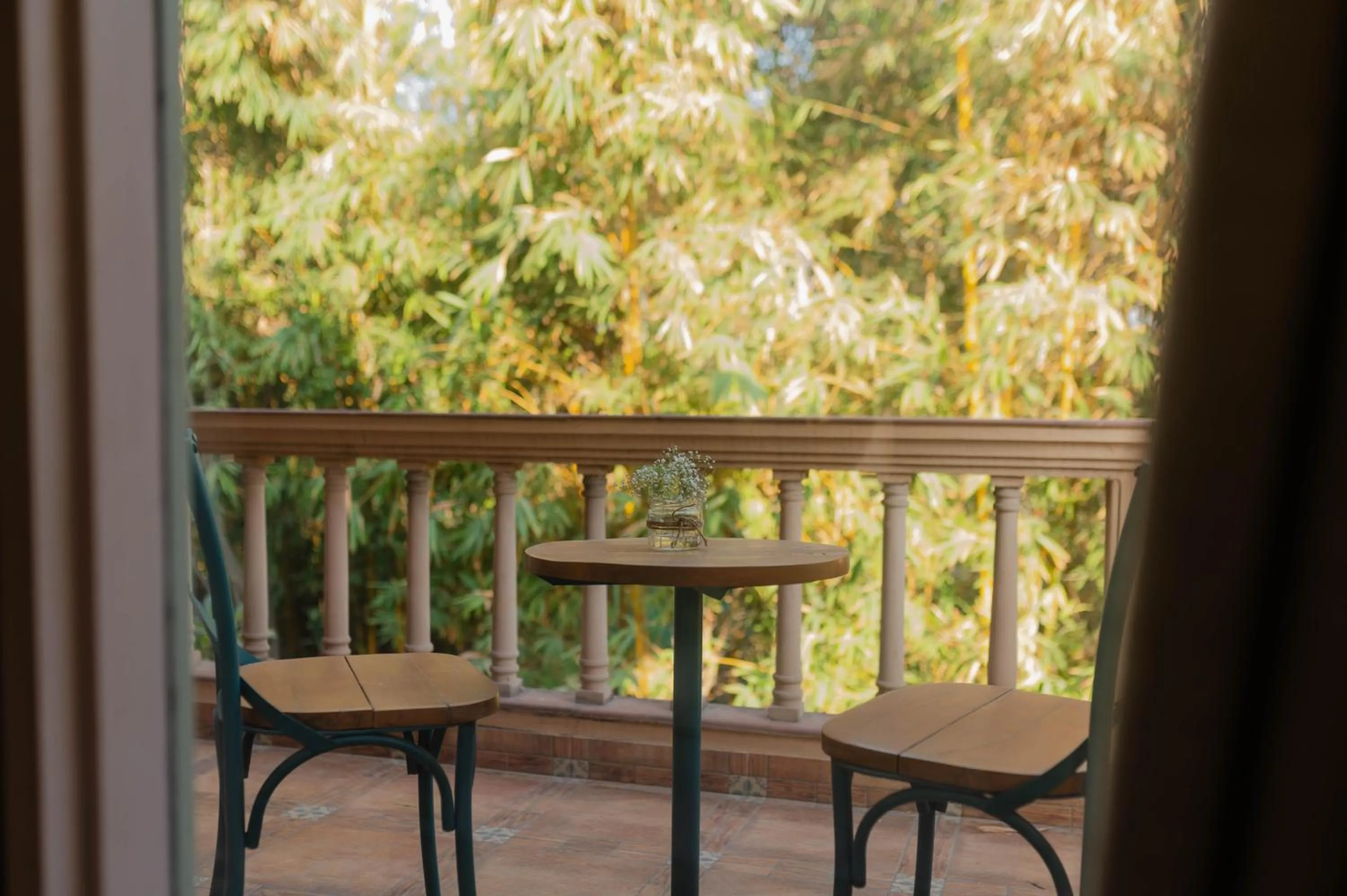 Garden view in Karma Chalets