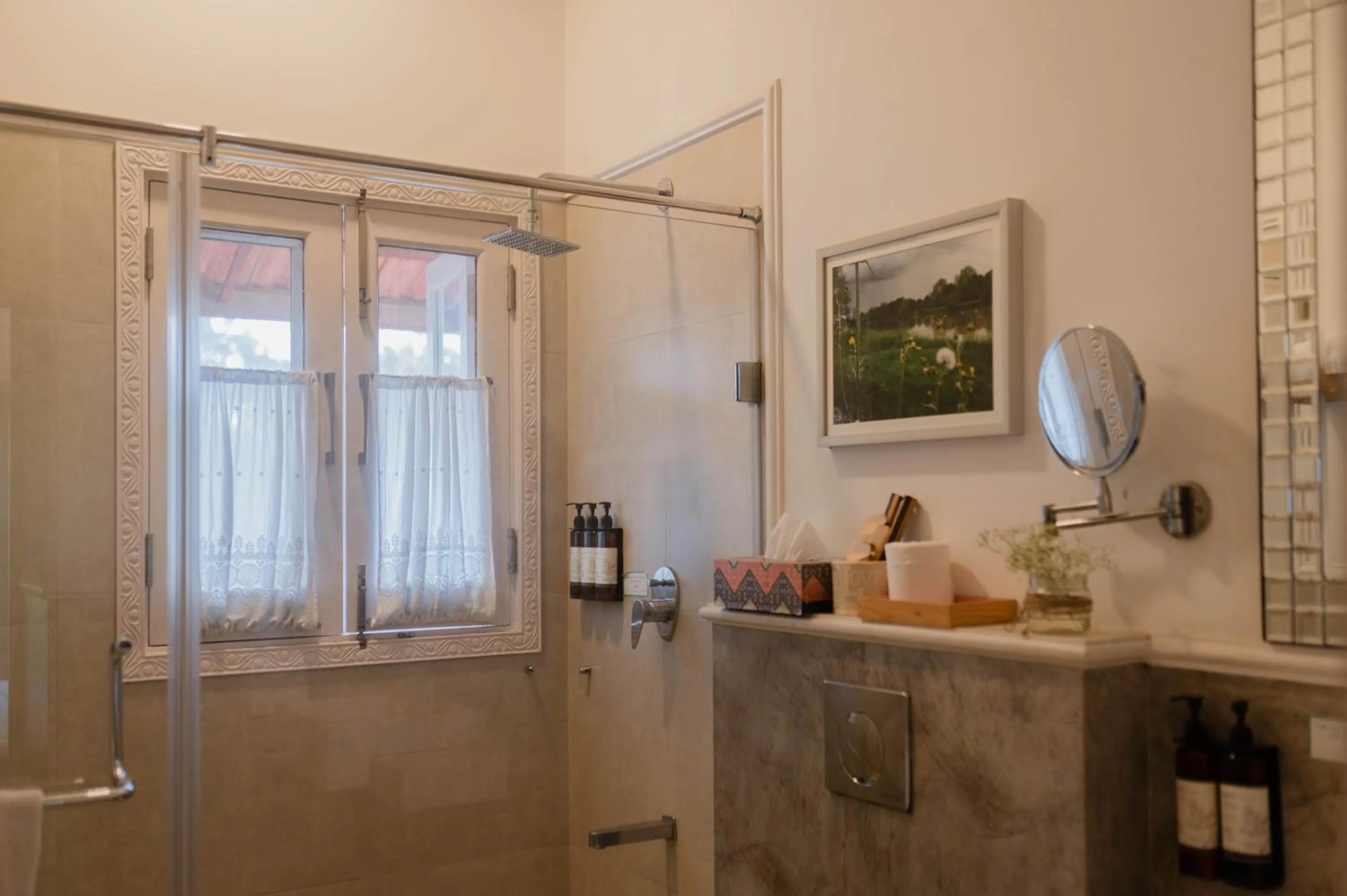 Shower in Karma Chalets