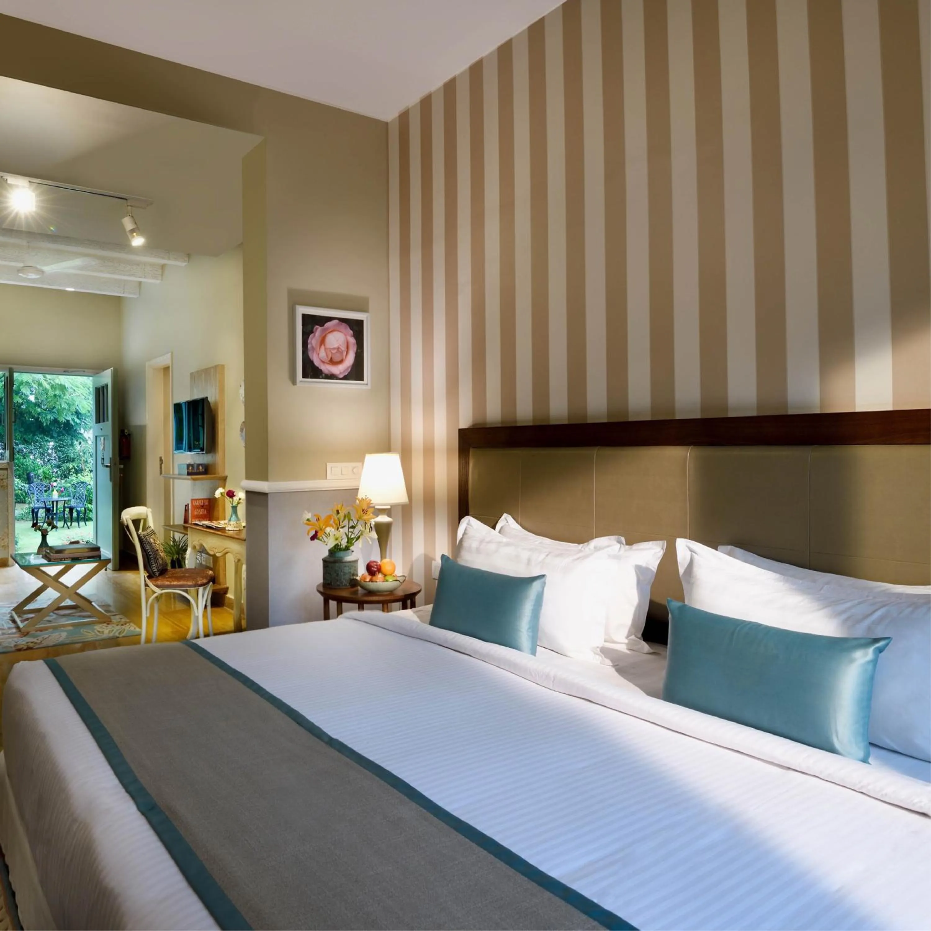 Bed in Karma Chalets