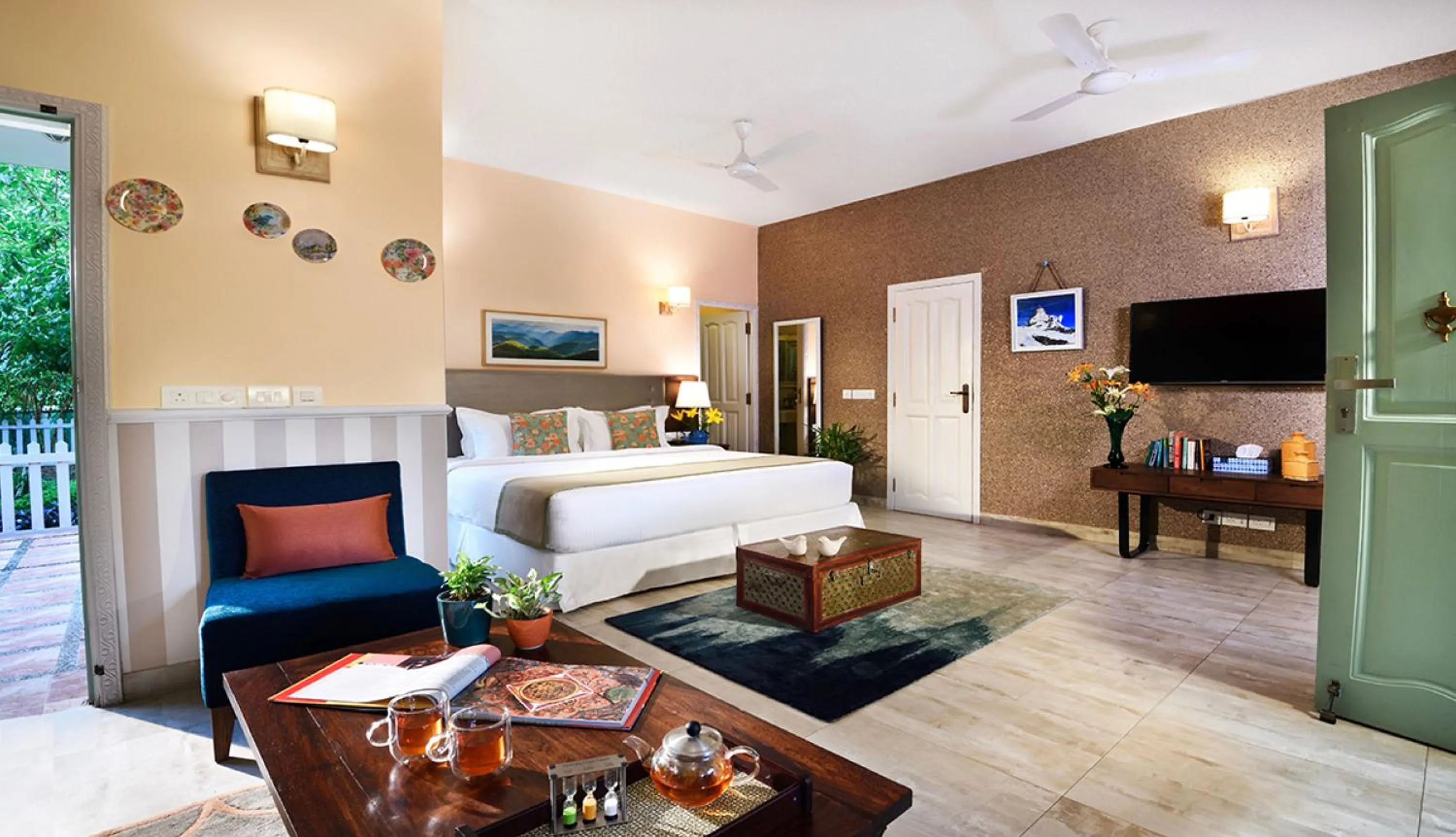 Bed in Karma Chalets