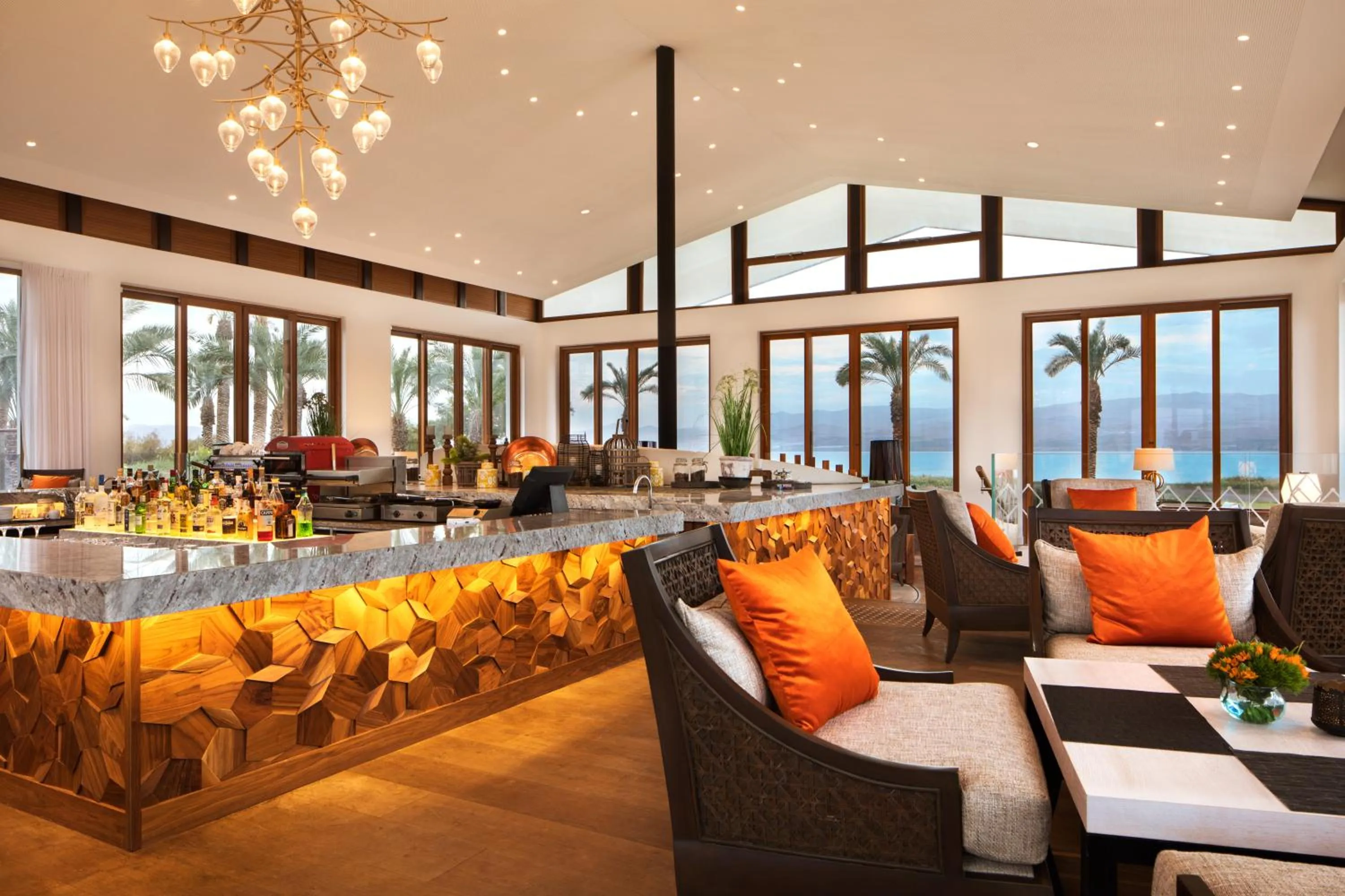Lounge or bar in The Setai Sea Of Galilee