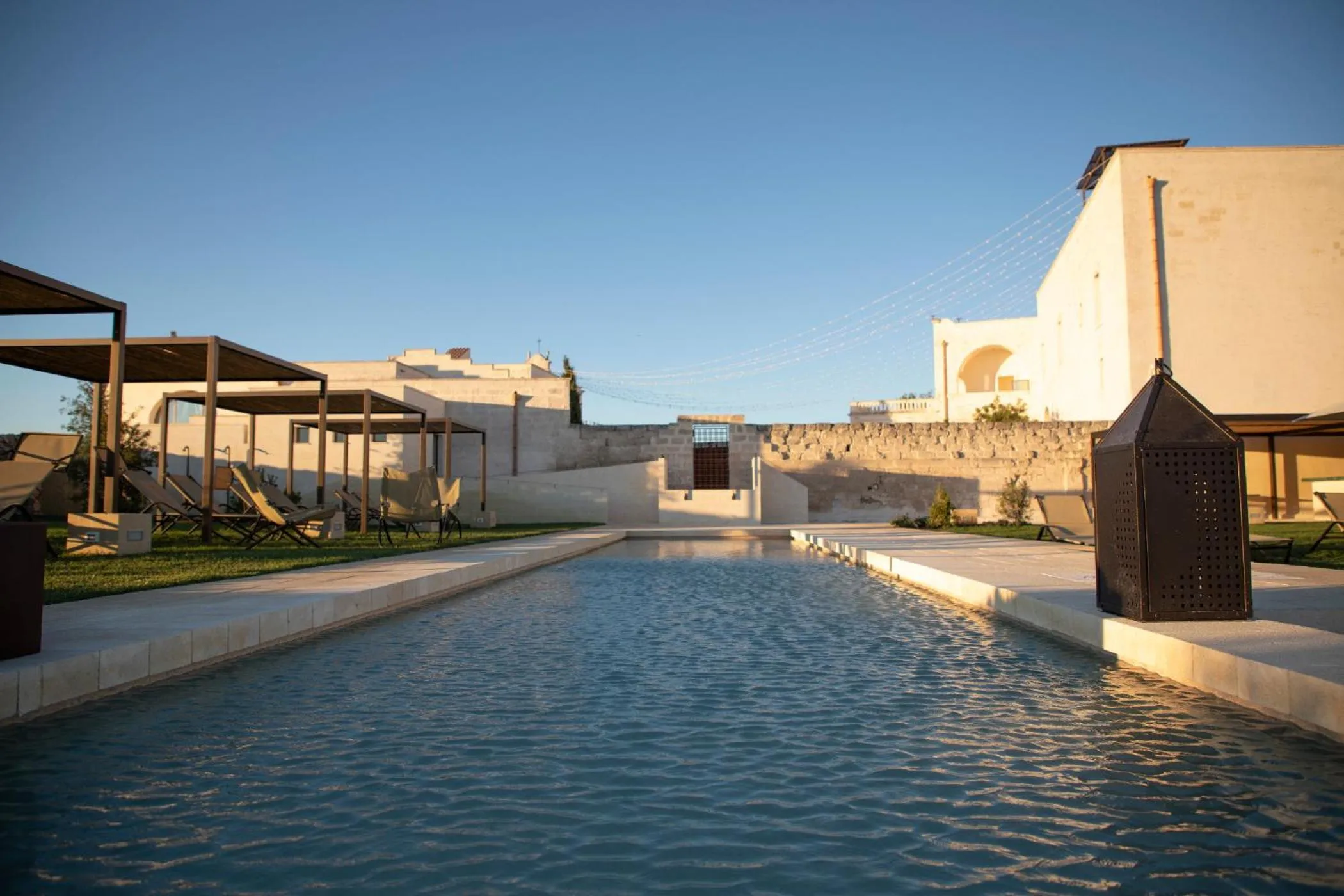 Pool view in Masseria Amastuola Wine Resort