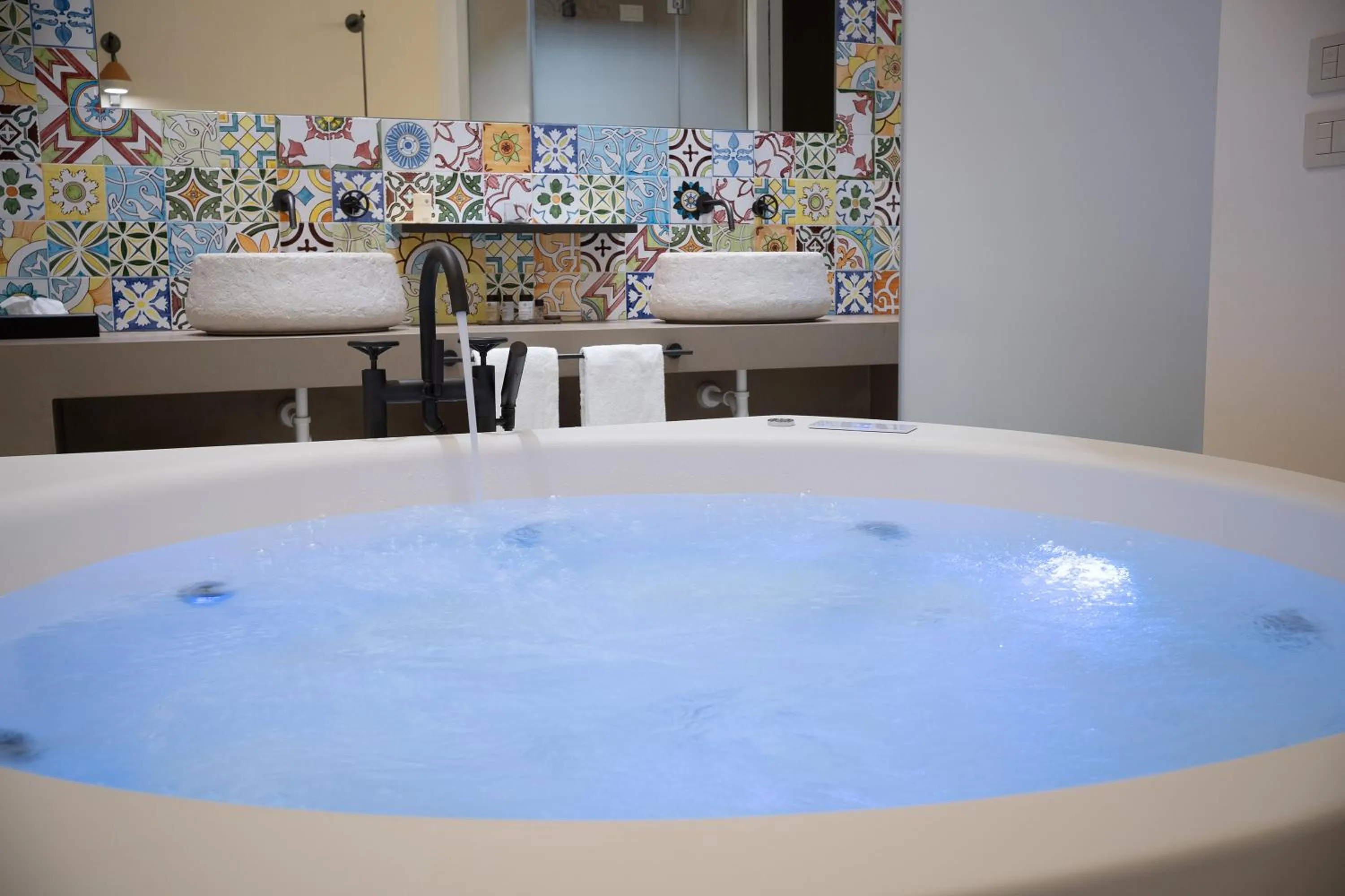 Hot Tub in Masseria Amastuola Wine Resort