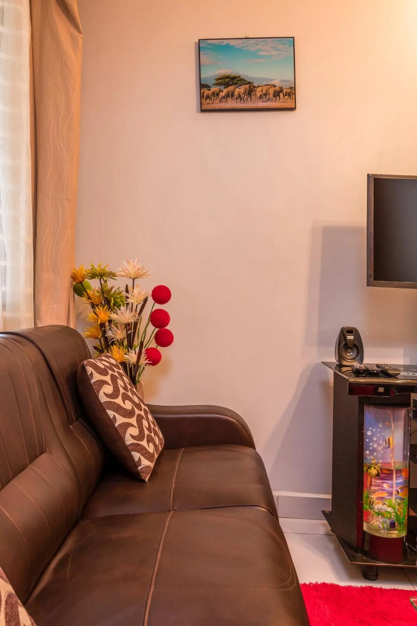 Living room in Javilla Eagles Safari Guest house