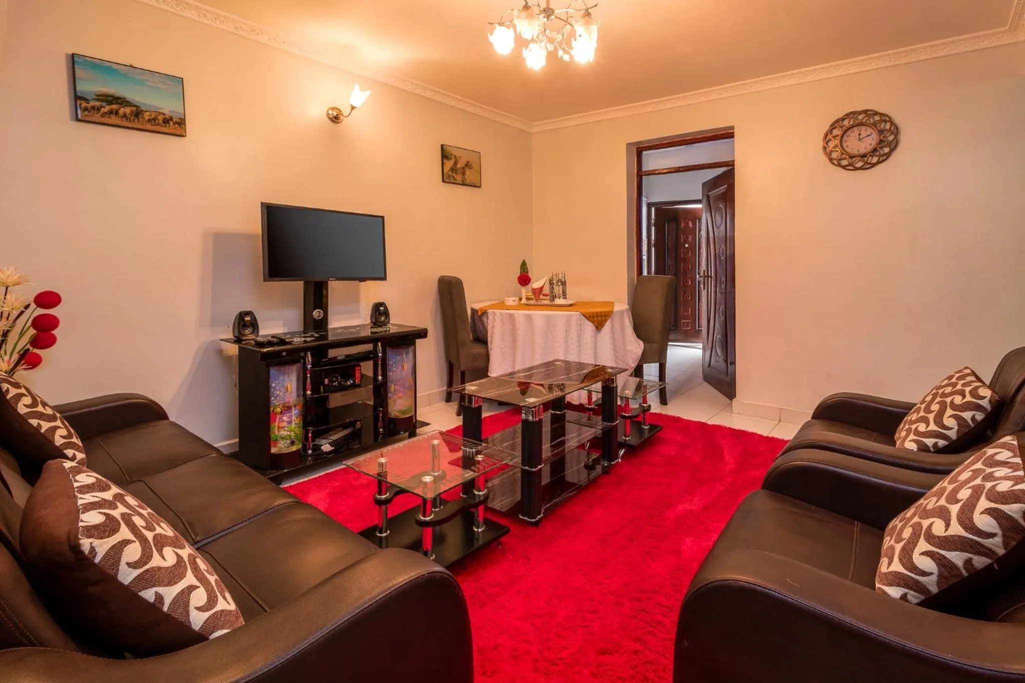 Living room in Javilla Eagles Safari Guest house