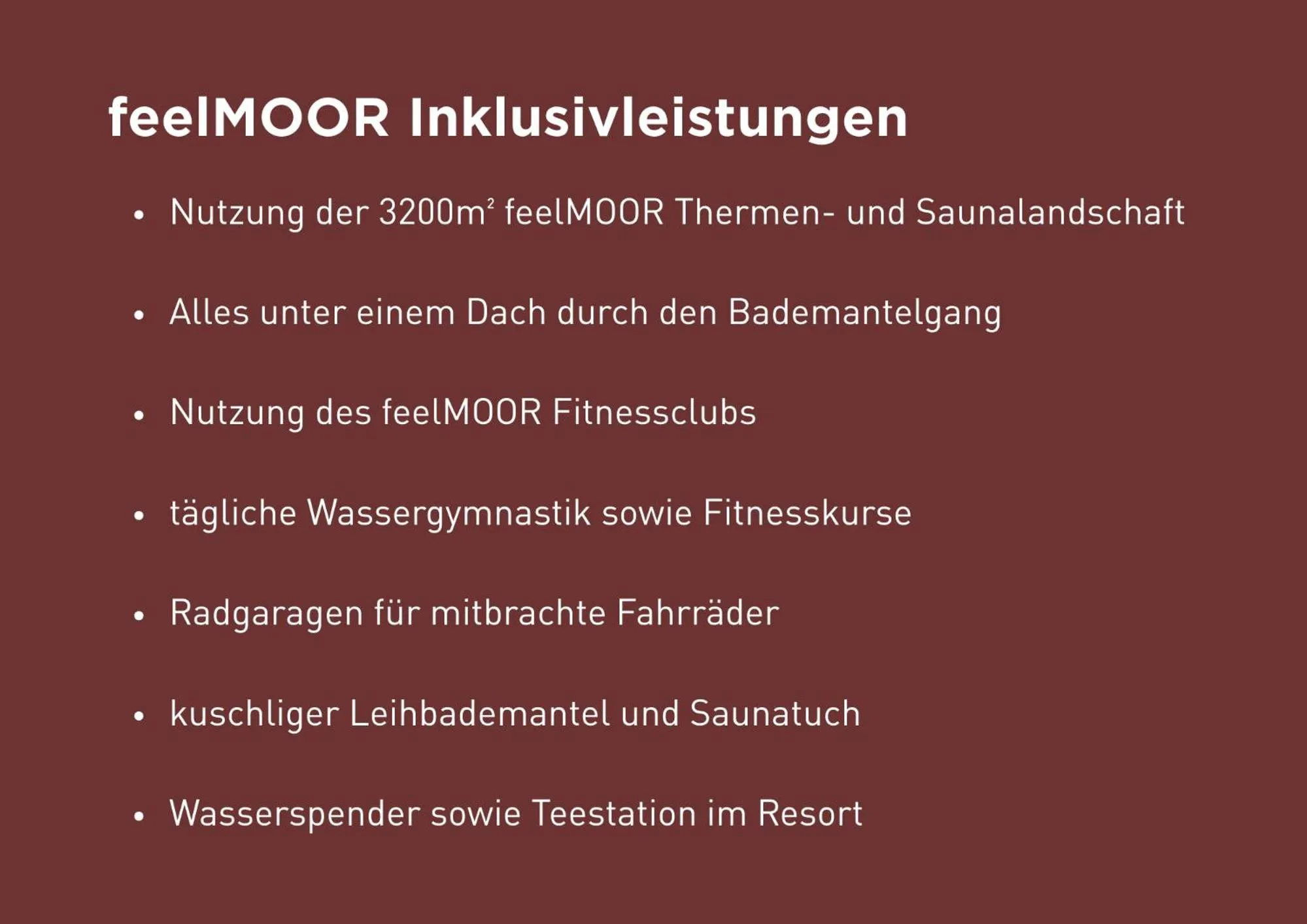 Text overlay in feelMOOR - Gesundresort Bad Wurzach