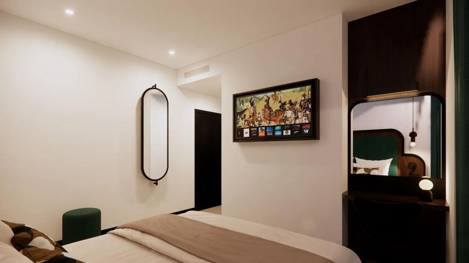 Bedroom, Bed in Hotel Le Richemont