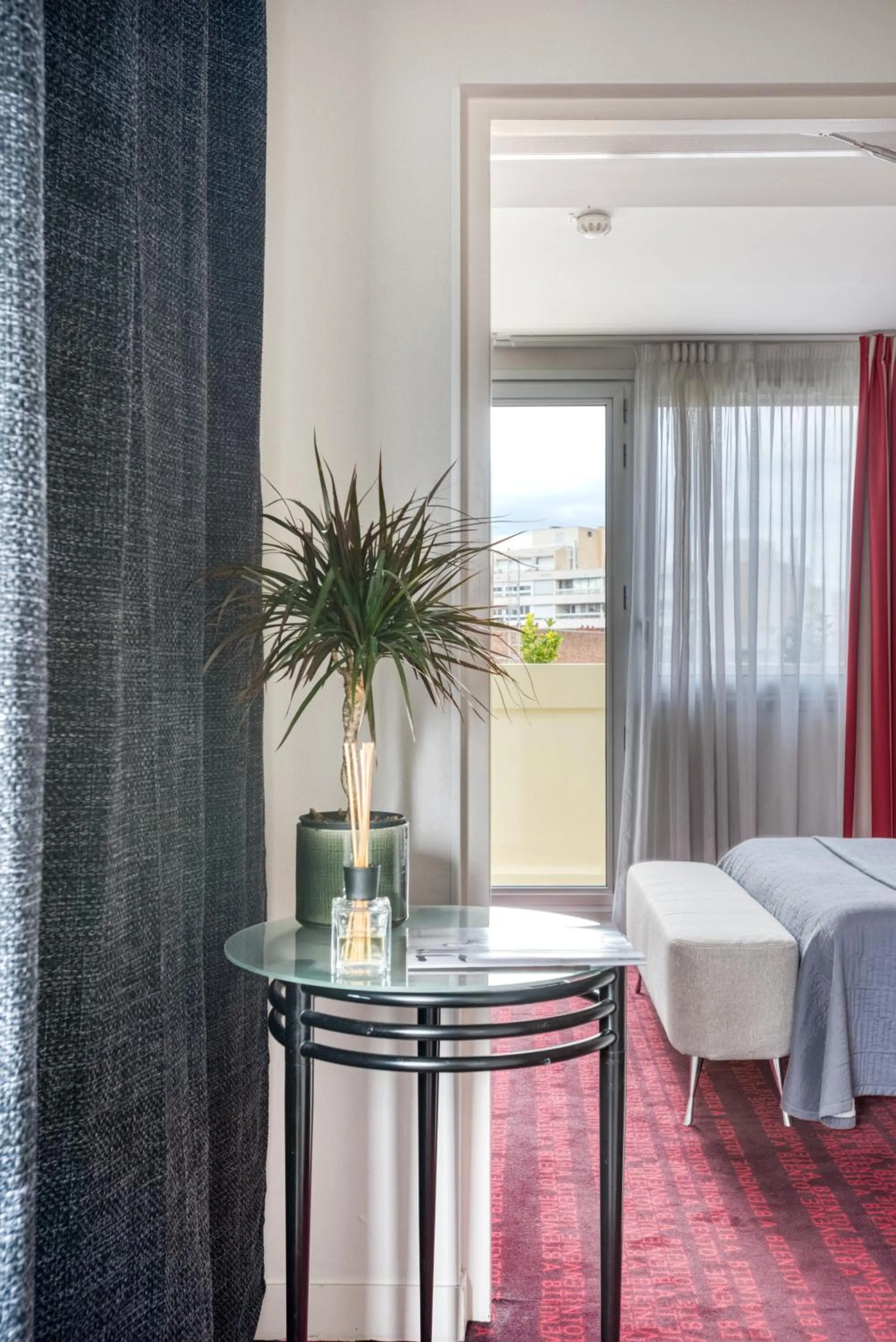 Decorative detail, Bed in Hotel Le Richemont