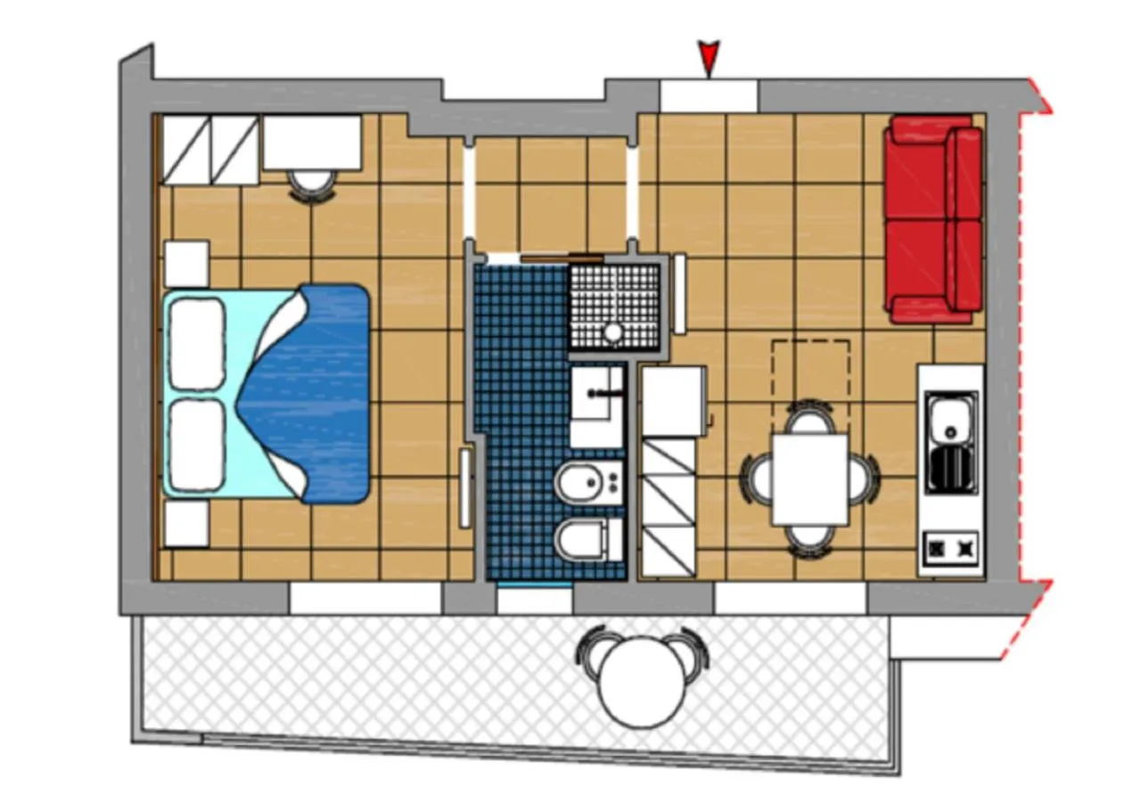 Floor plan in Residence Marzia
