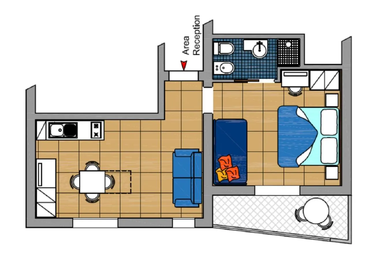 Floor plan in Residence Marzia