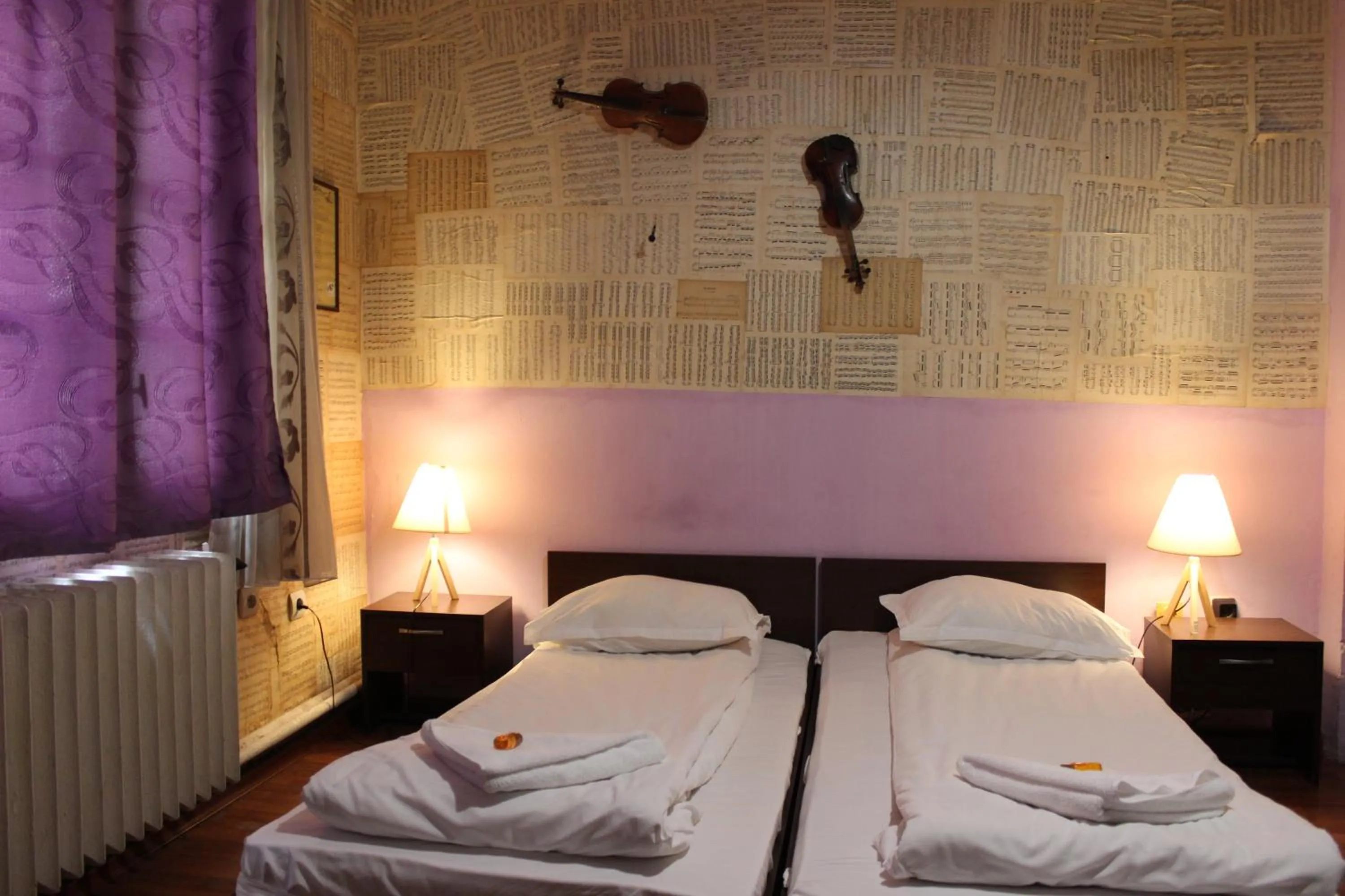 Bed in Serdika Rooms