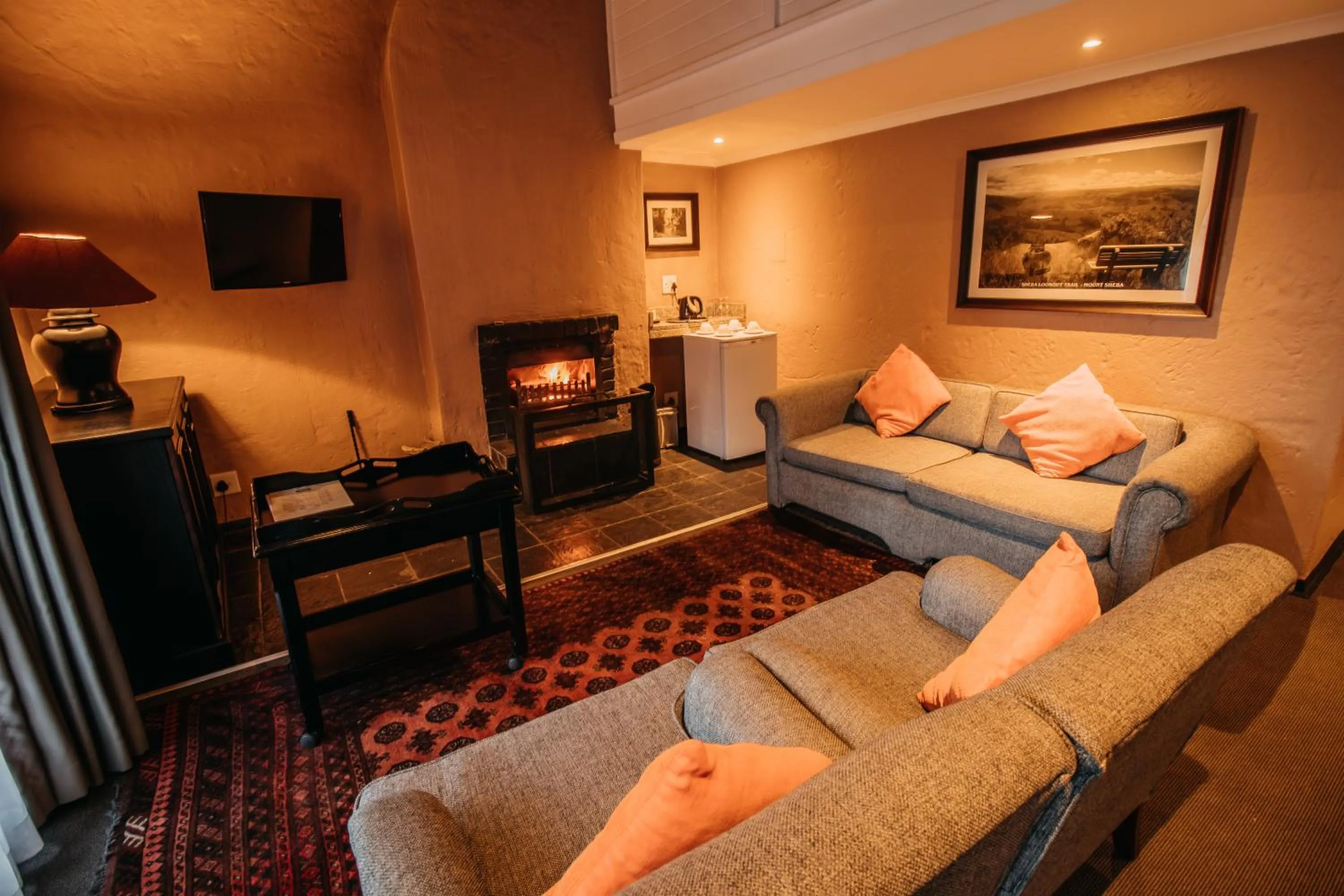 Communal lounge/ TV room in Mount Sheba Rainforest Hotel - Mountain Spring Water