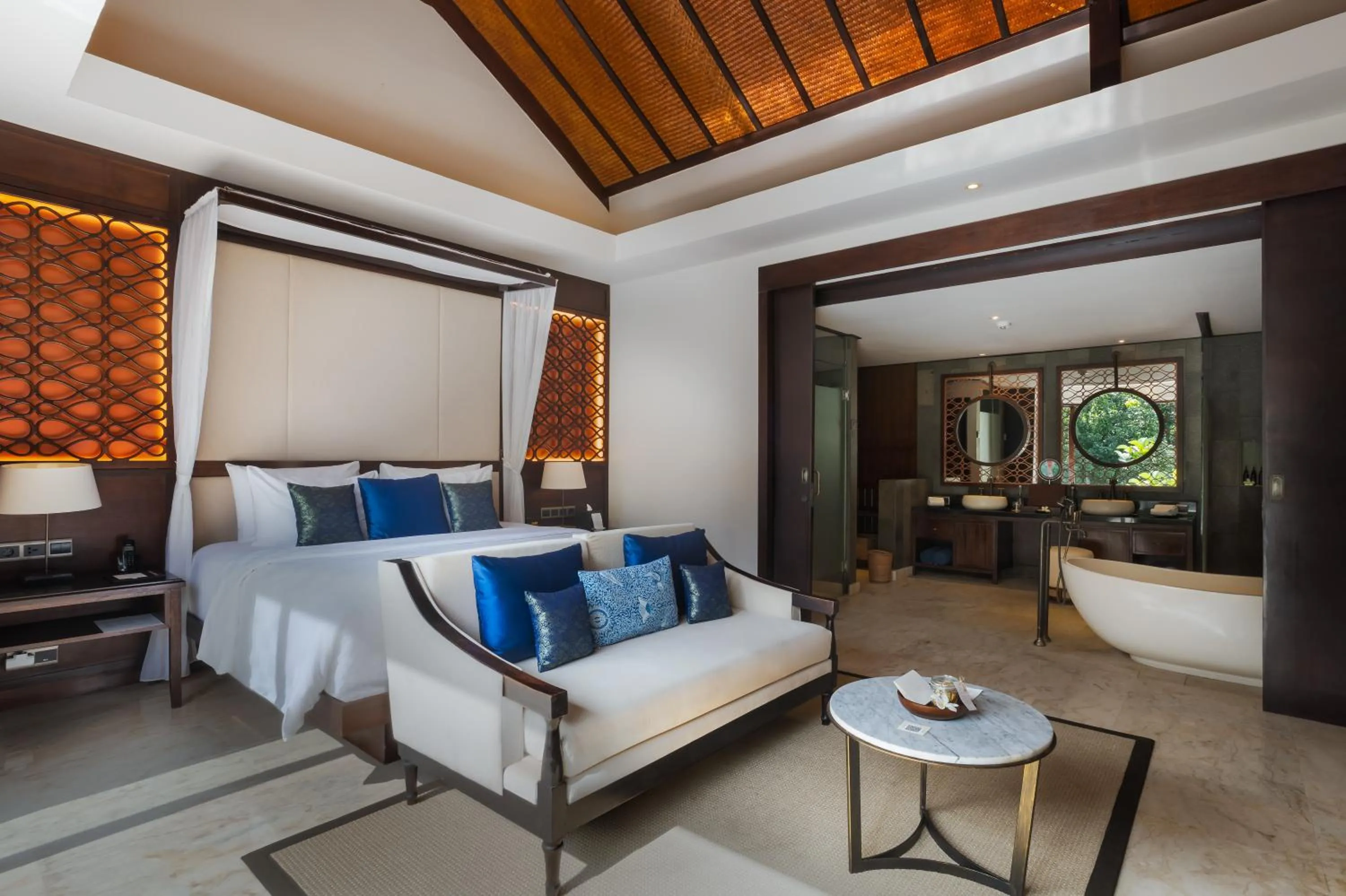 Bathroom, Bed in Samsara Ubud