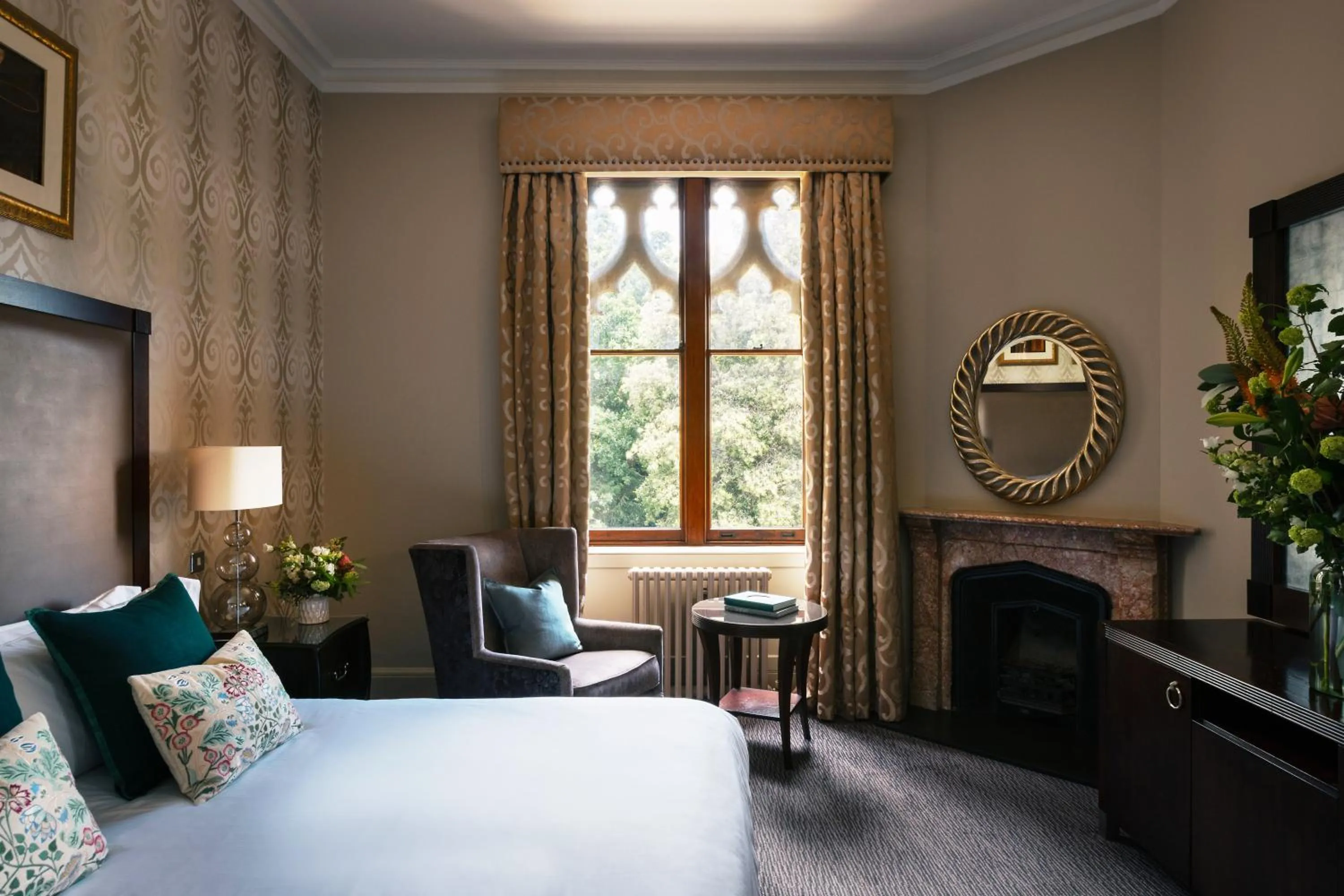 Bedroom, Bed in Nutfield Priory Hotel & Spa