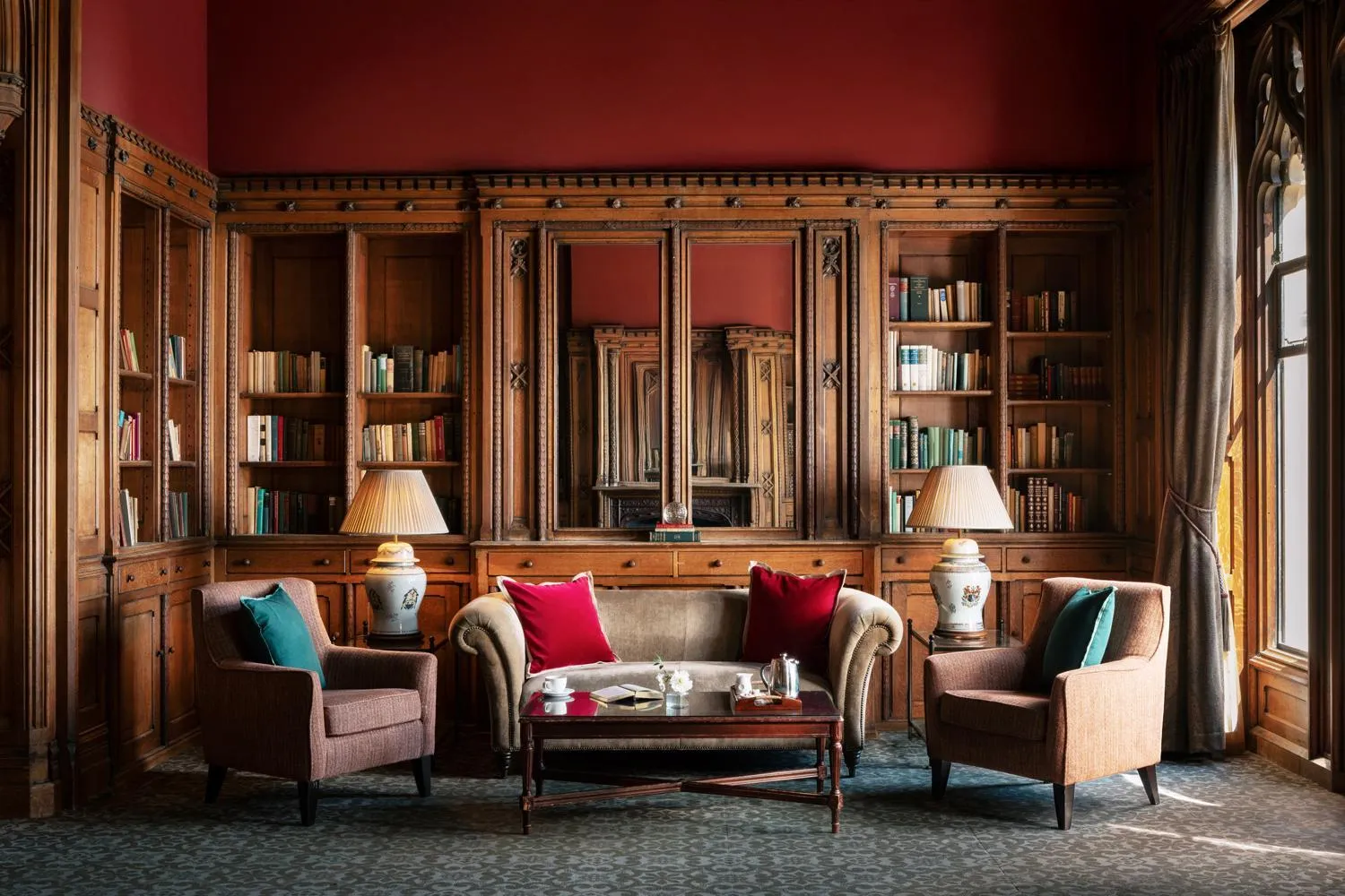 Library in Nutfield Priory Hotel & Spa