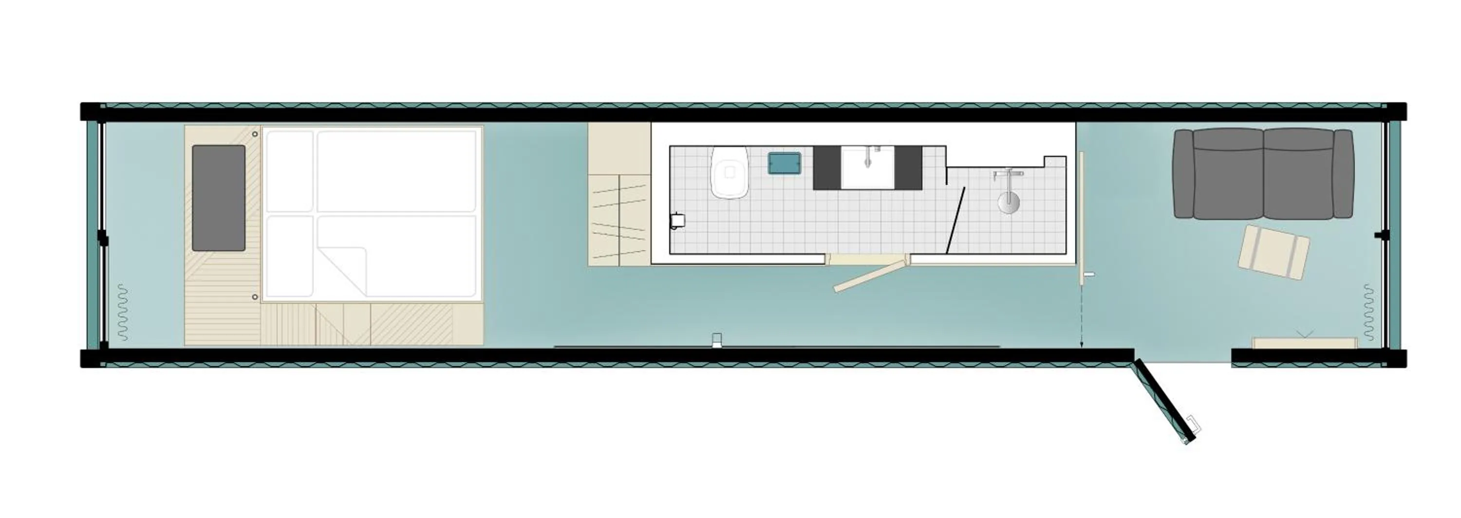 Photo of the whole room in DOCK INN Hostel Warnemünde