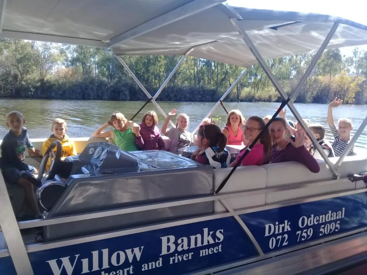 River view in Willow Banks Lodge