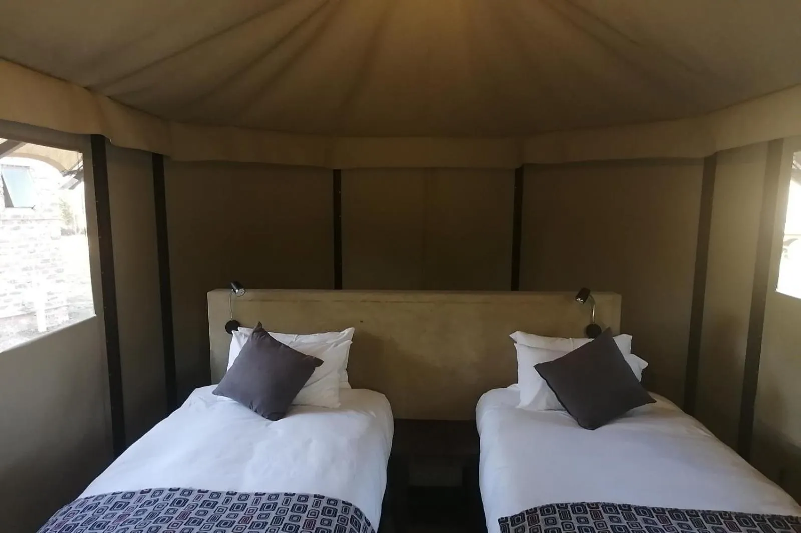 Bed in Willow Banks Lodge
