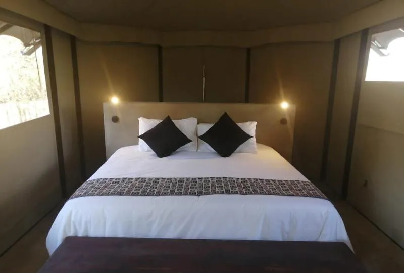 Bed in Willow Banks Lodge