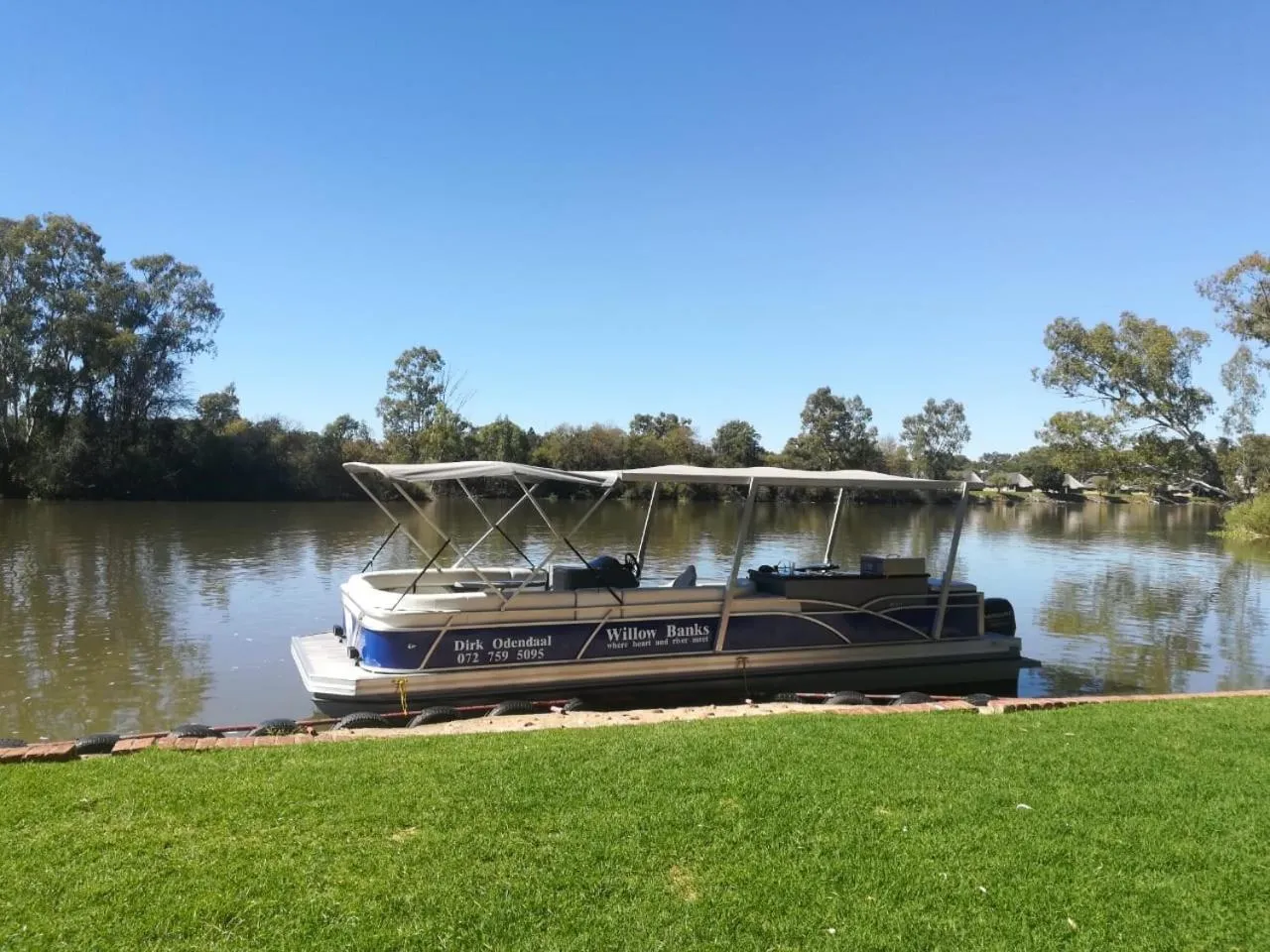 River view in Willow Banks Lodge