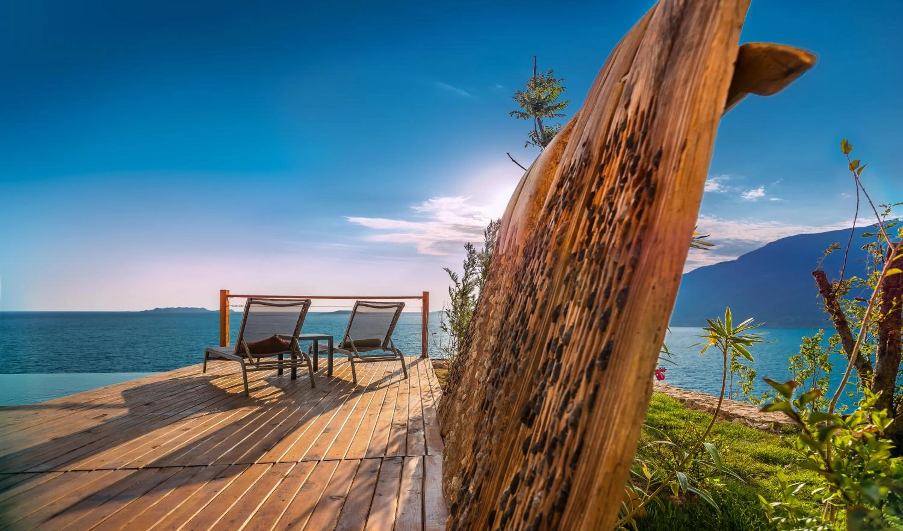 Pool view in Mandalina Suites