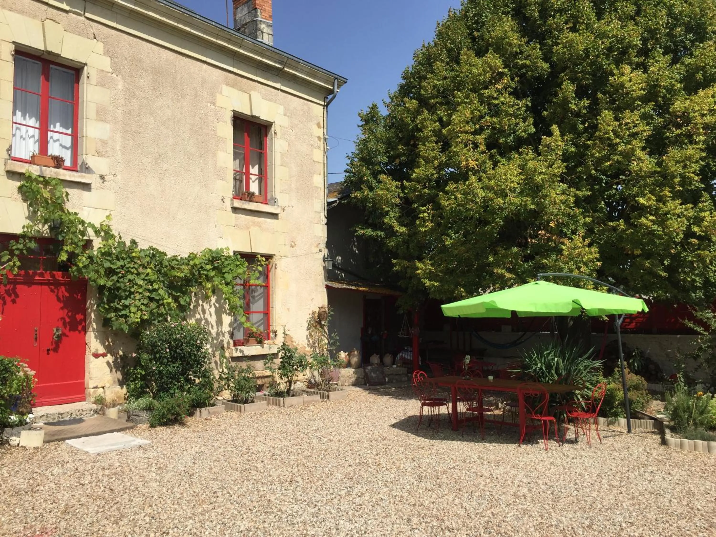 Garden view in Aux Caprices des Dieux