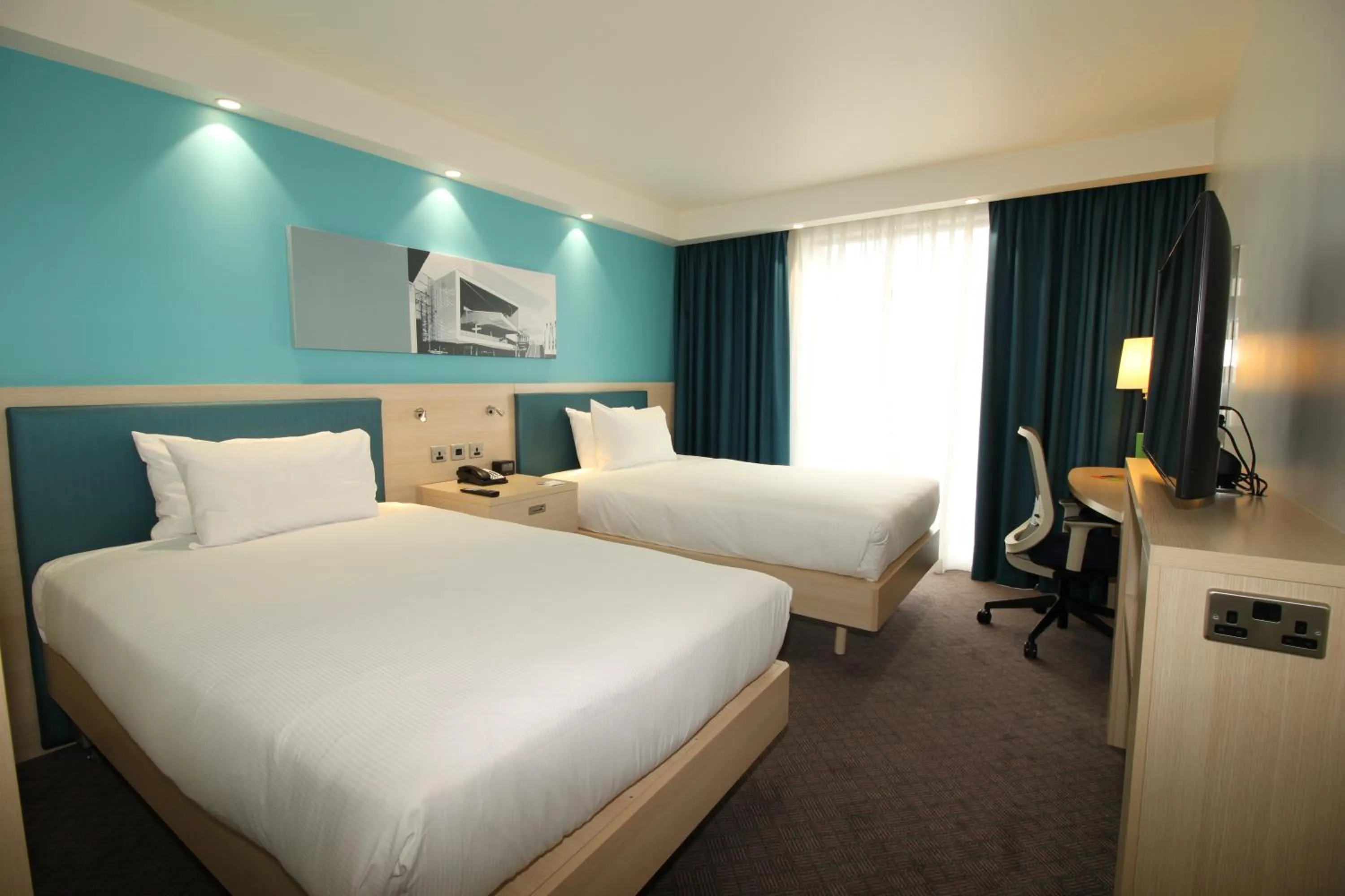 Bedroom, Bed in Hampton By Hilton London Docklands