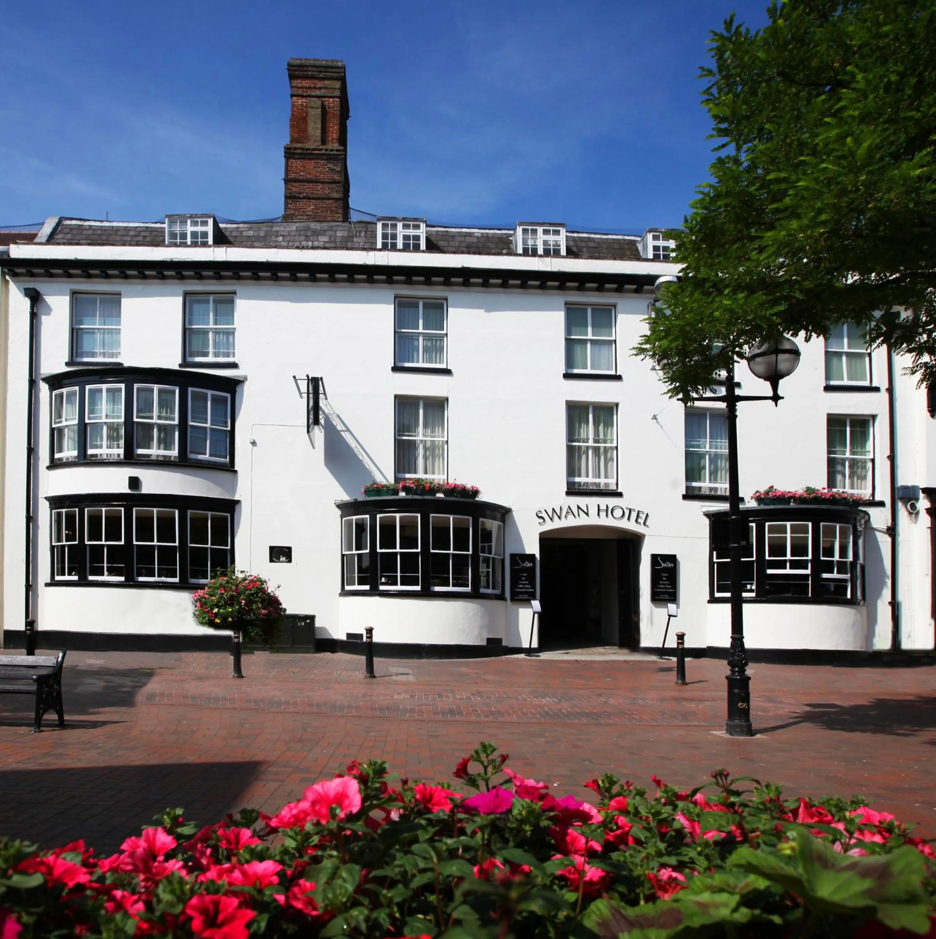 Facade/entrance in The Swan Hotel, Stafford, Staffordshire - The Coaching Inn Group