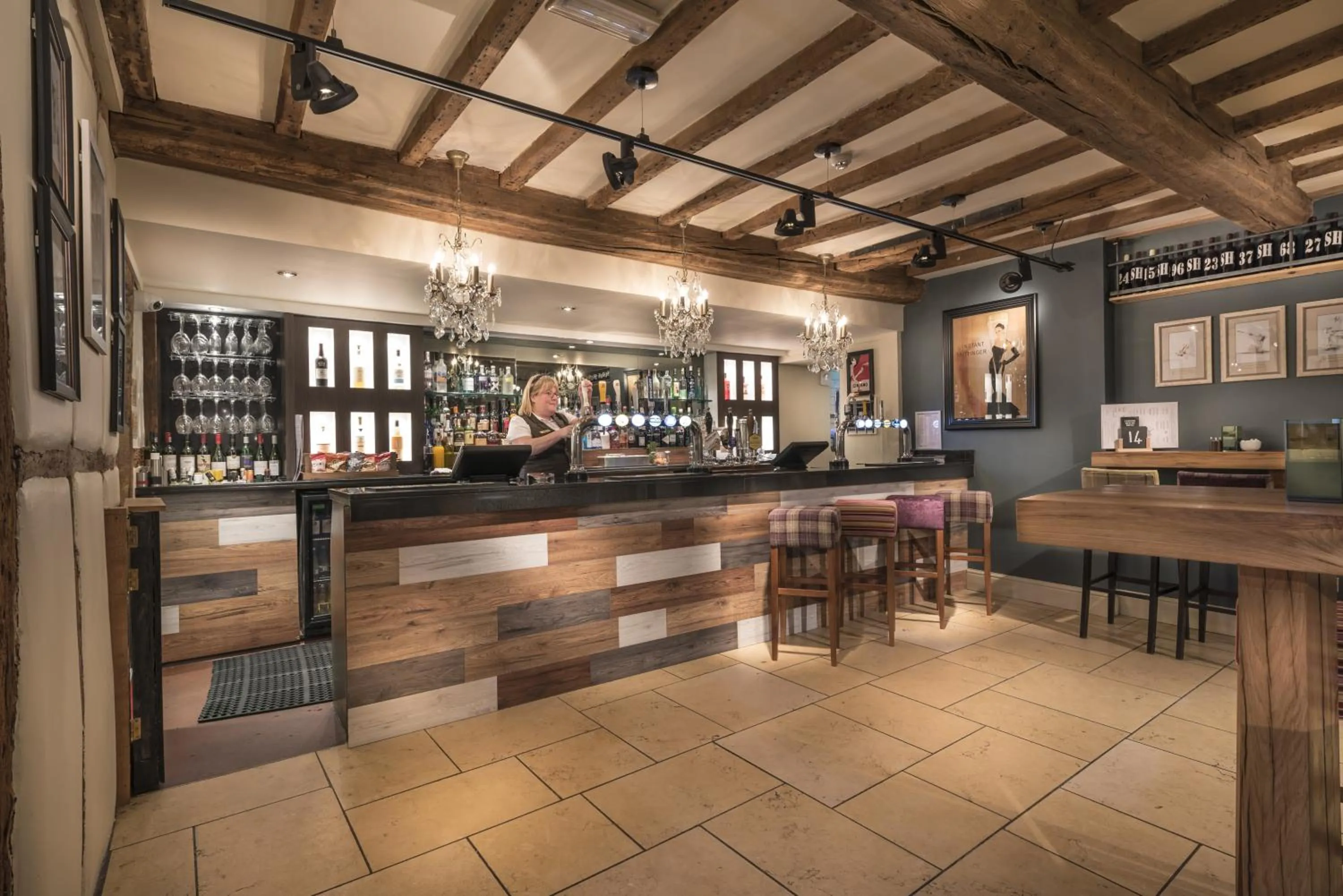 Lounge or bar in The Swan Hotel, Stafford, Staffordshire - The Coaching Inn Group