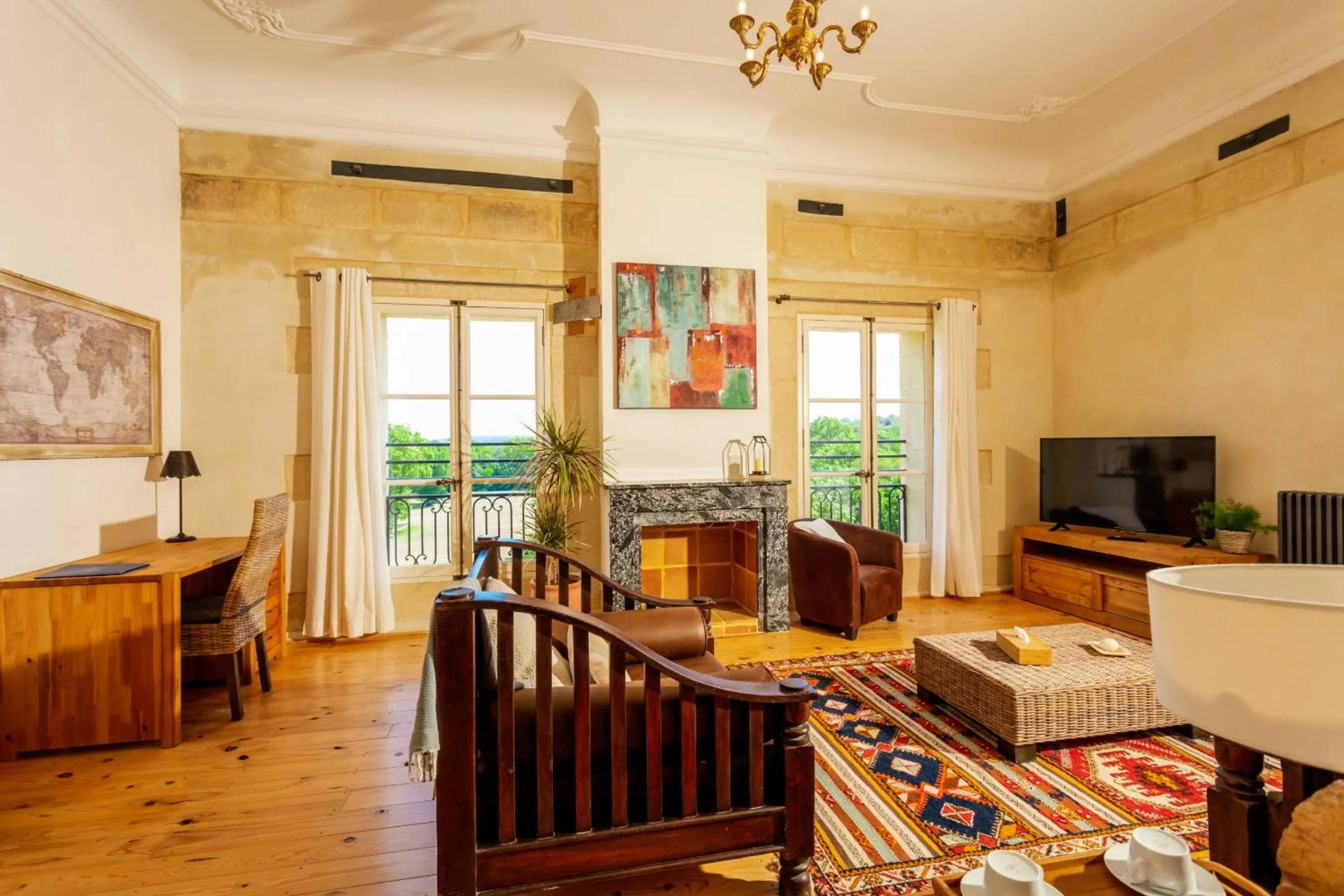 Living room in Château de Pondres