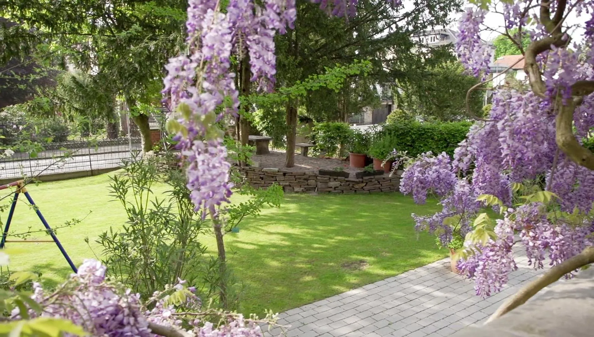Garden in Gästehaus Musmann