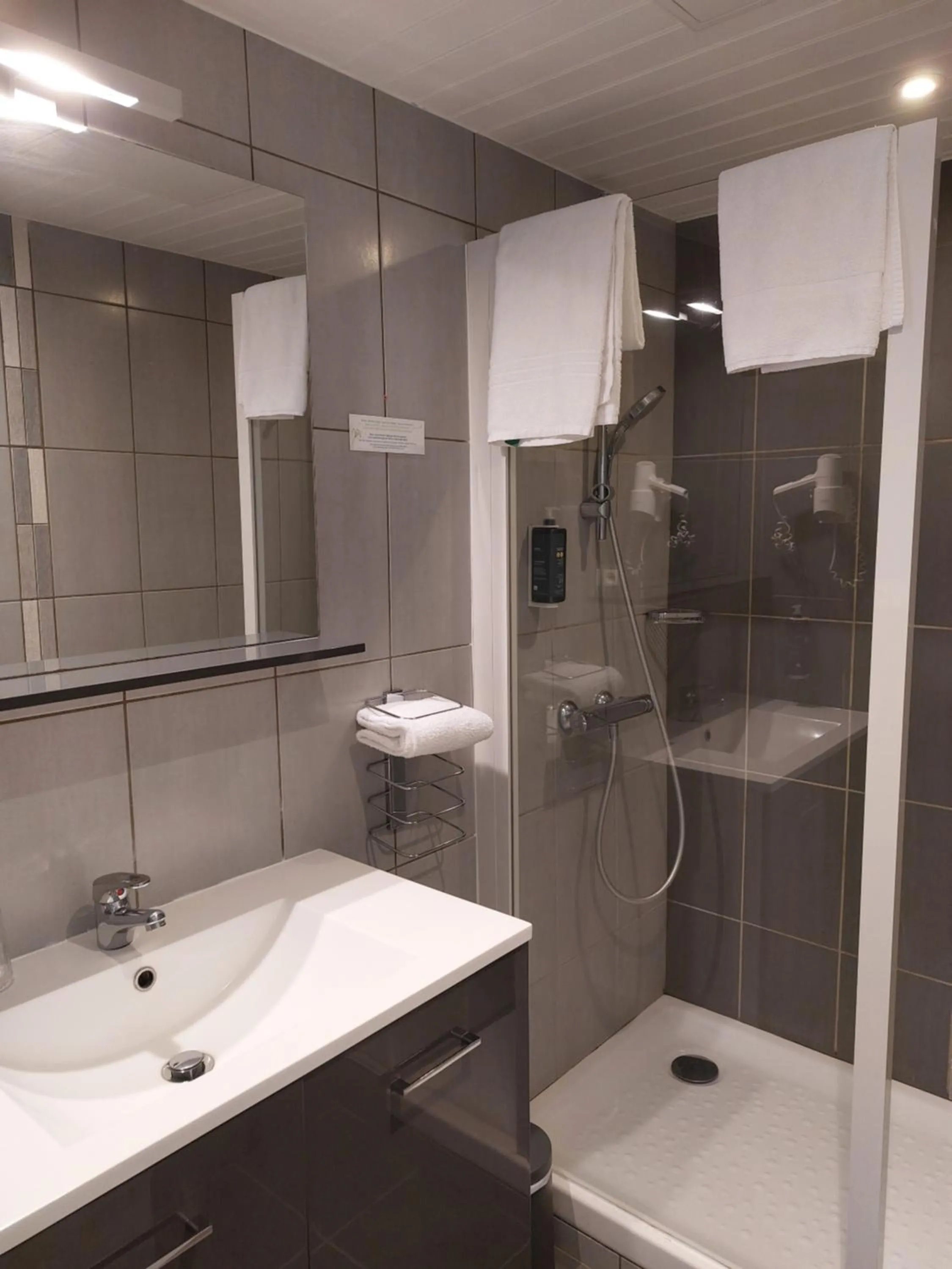 Bathroom in Brit Hotel Roanne - Le Grand Hôtel