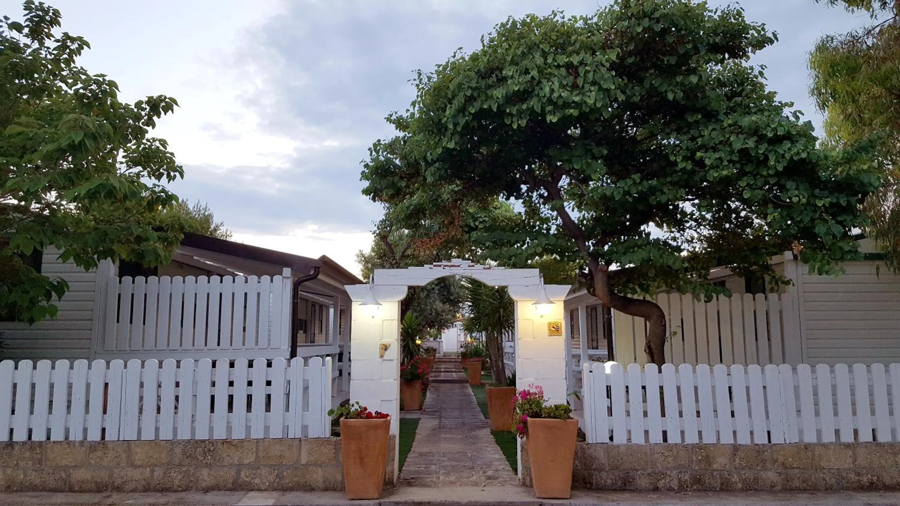 Garden view in Residence "Il Faro"