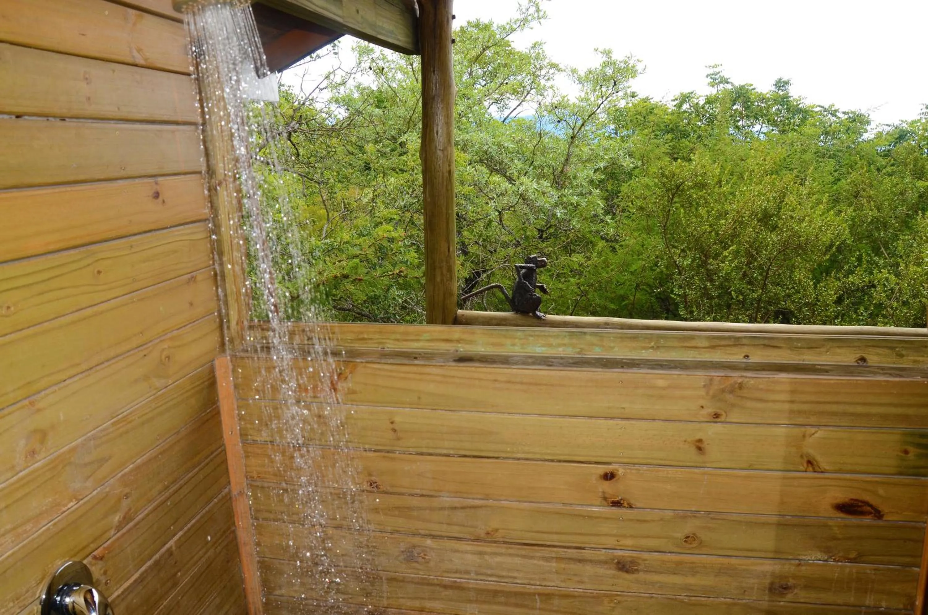 Shower in Pezulu Tree House Lodge