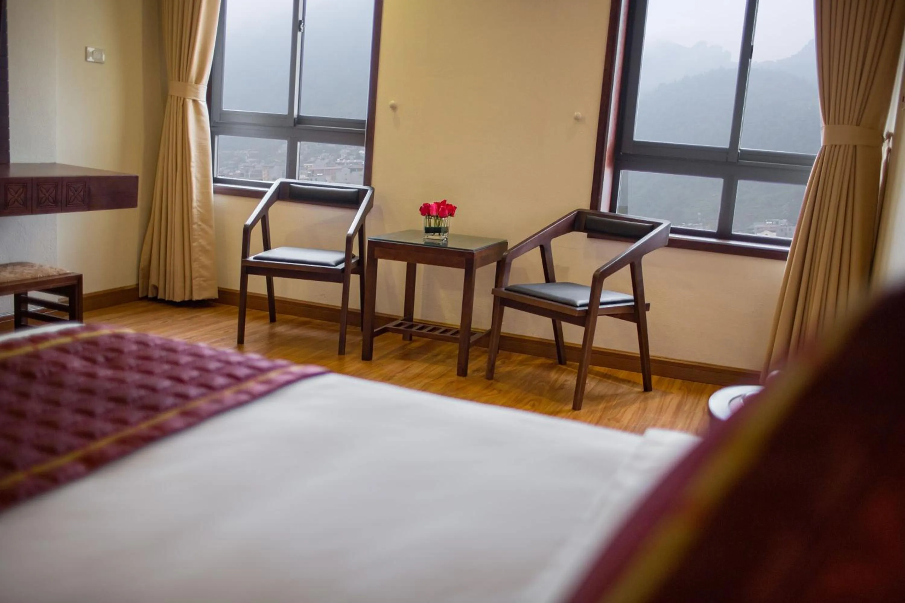 Mountain view, Bed in Sapa Freesia Hotel