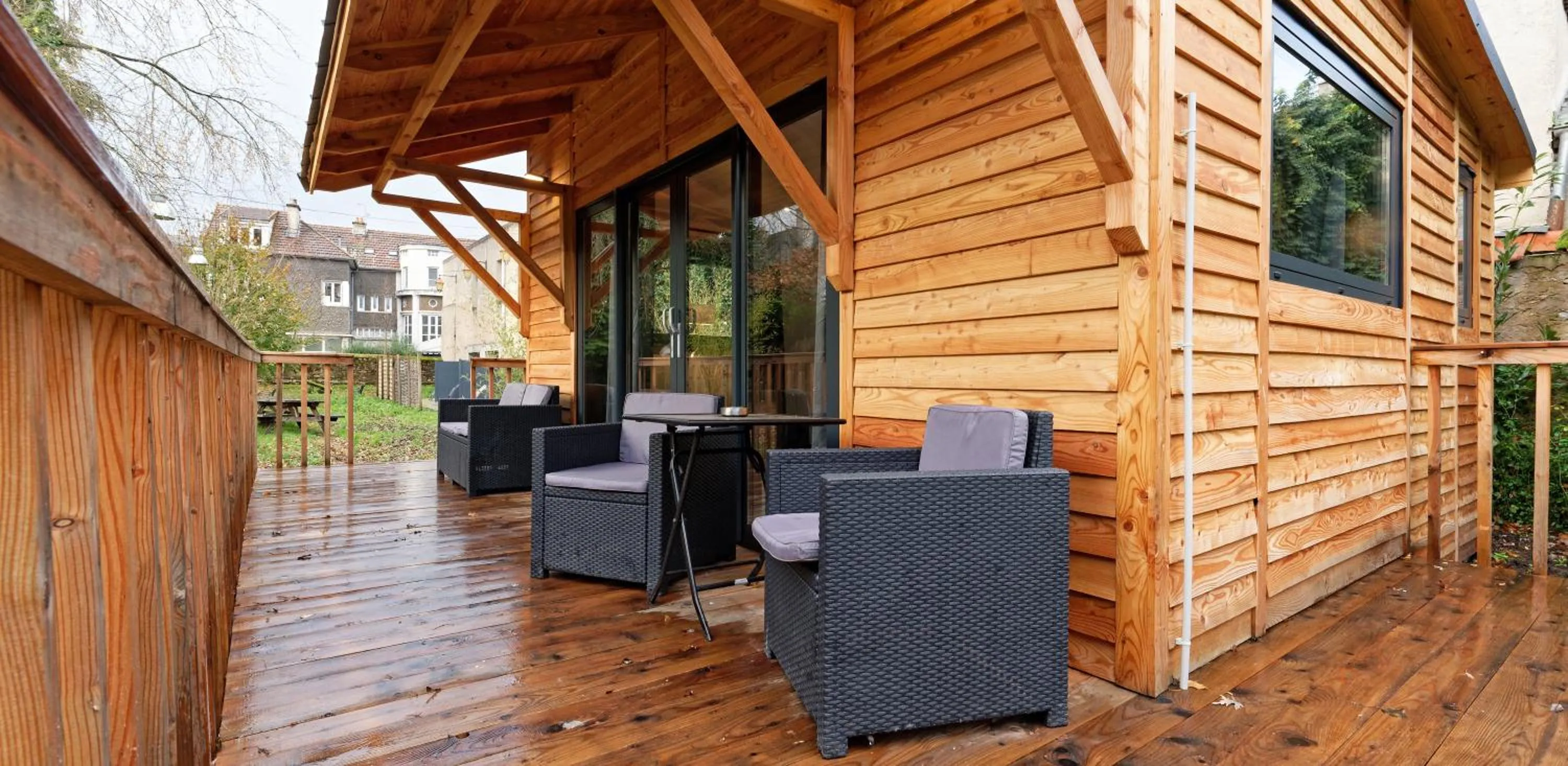 Patio in Pied à Terre - Appart'hôtels au coeur d'Autun