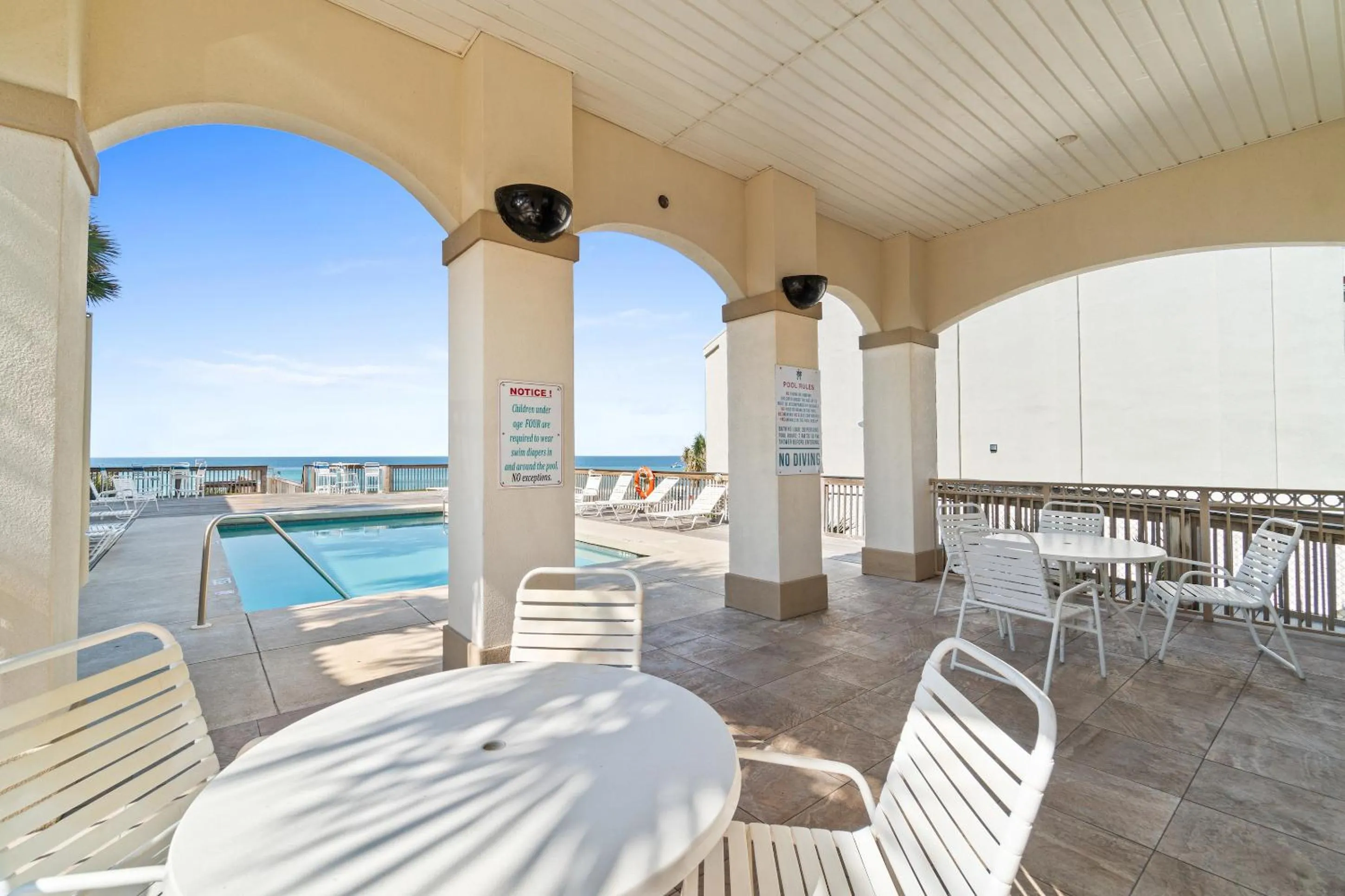 Patio in La Valencia Villas