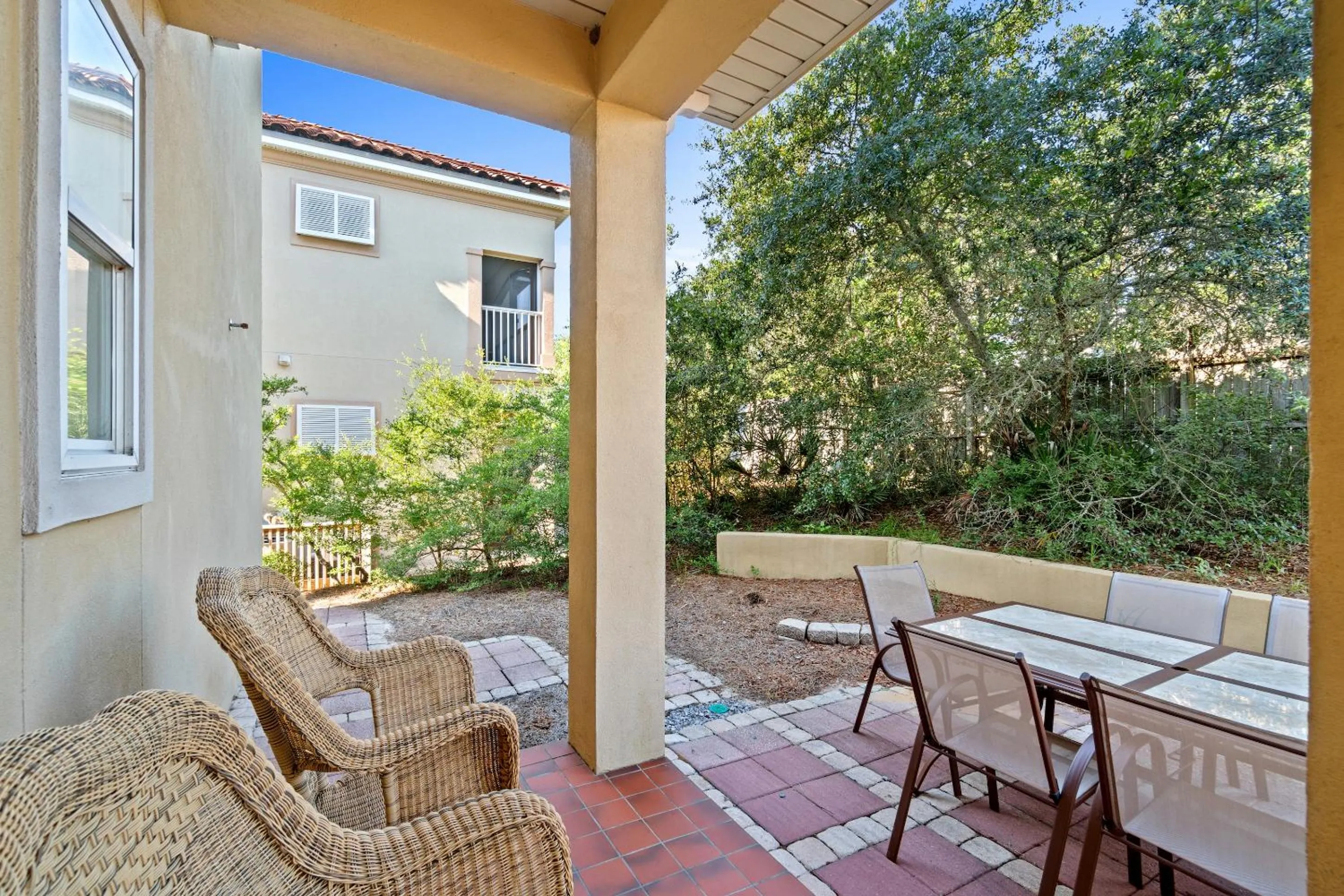 Patio in La Valencia Villas