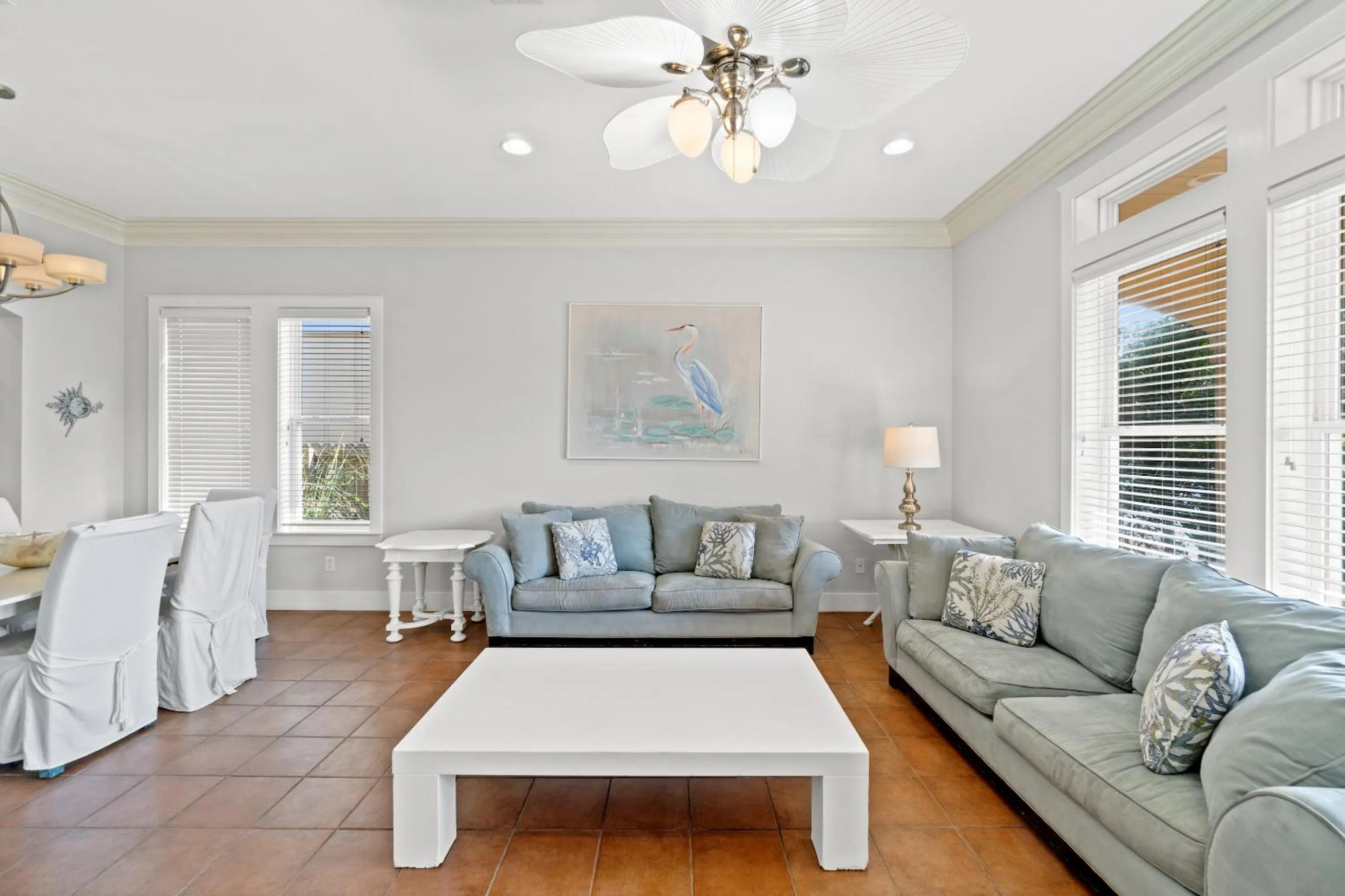 Living room in La Valencia Villas